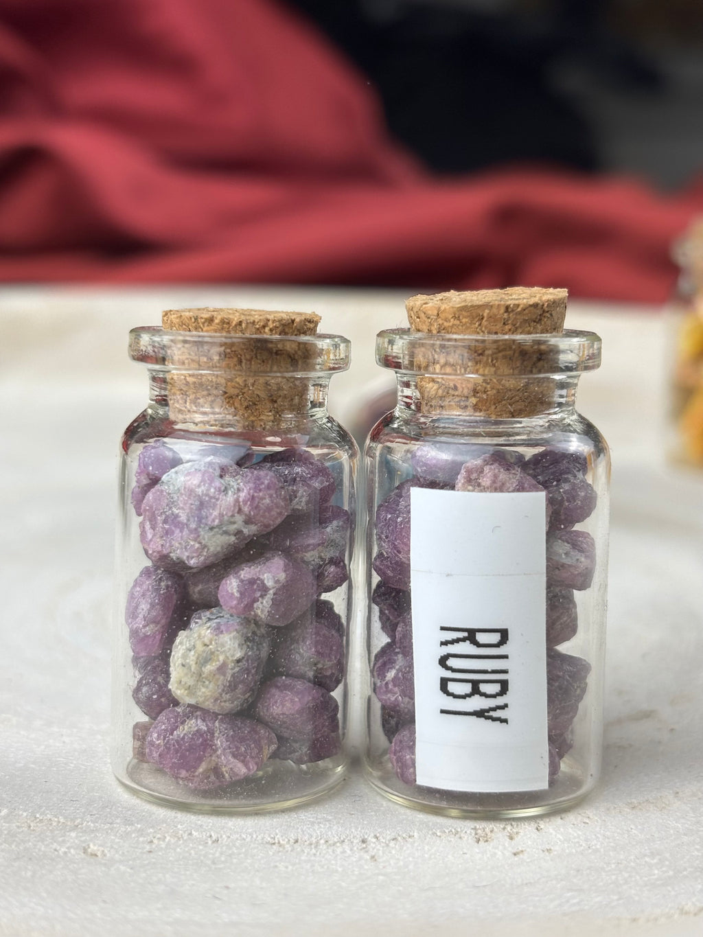 Small crystal +Jar/ kristály + tégely 🫙 Ruby