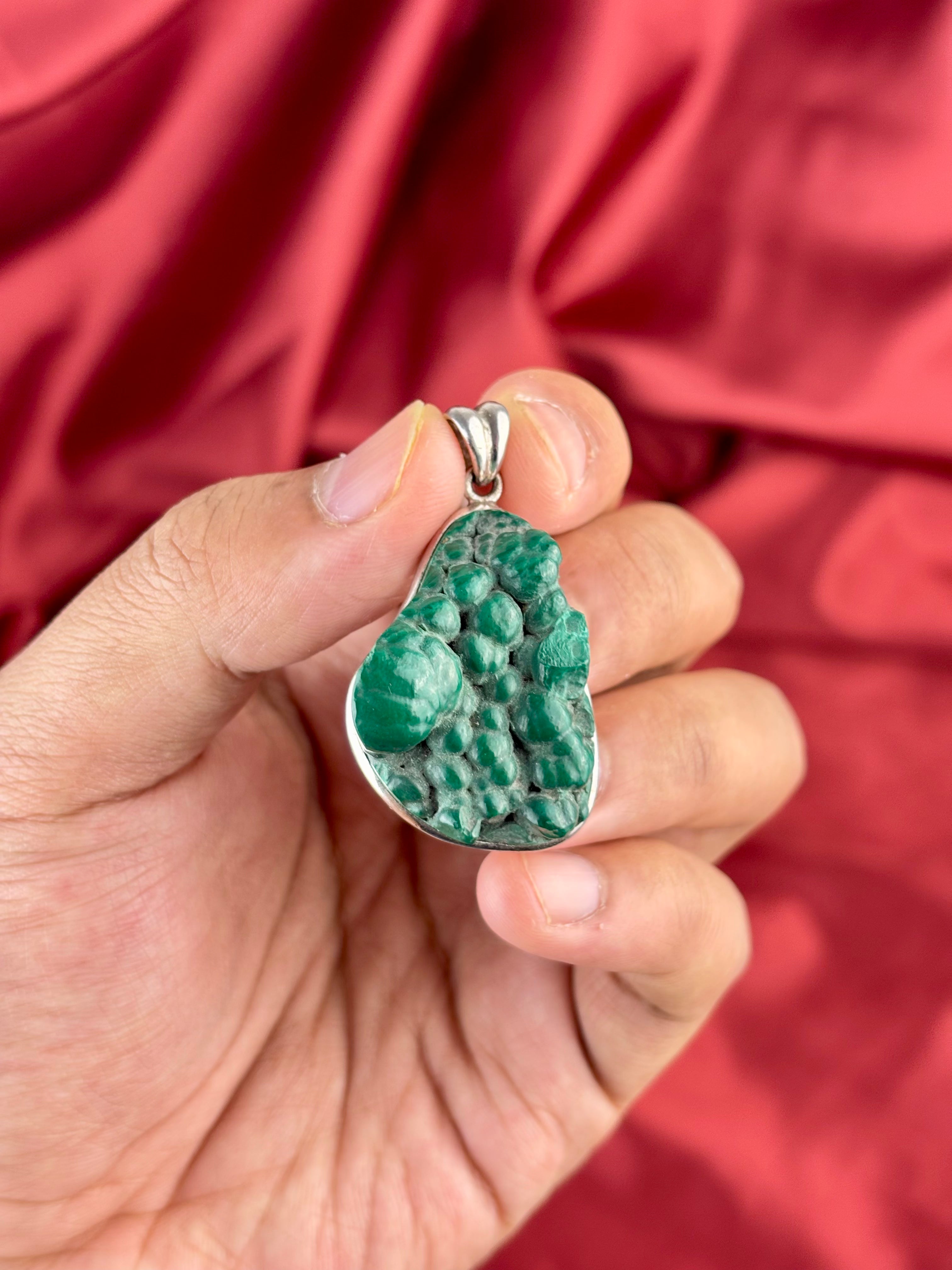 Malachit medál (27g)