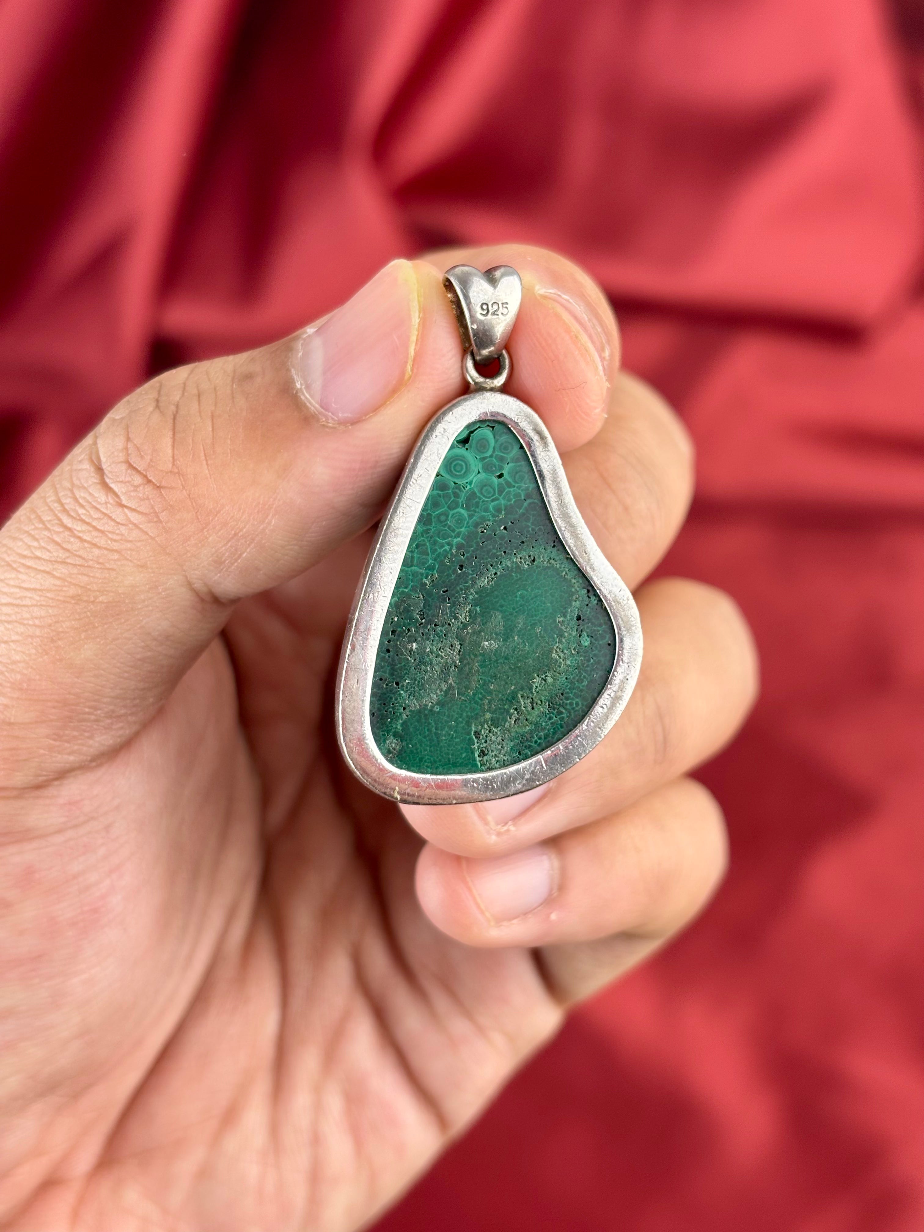 Malachit medál (27g)