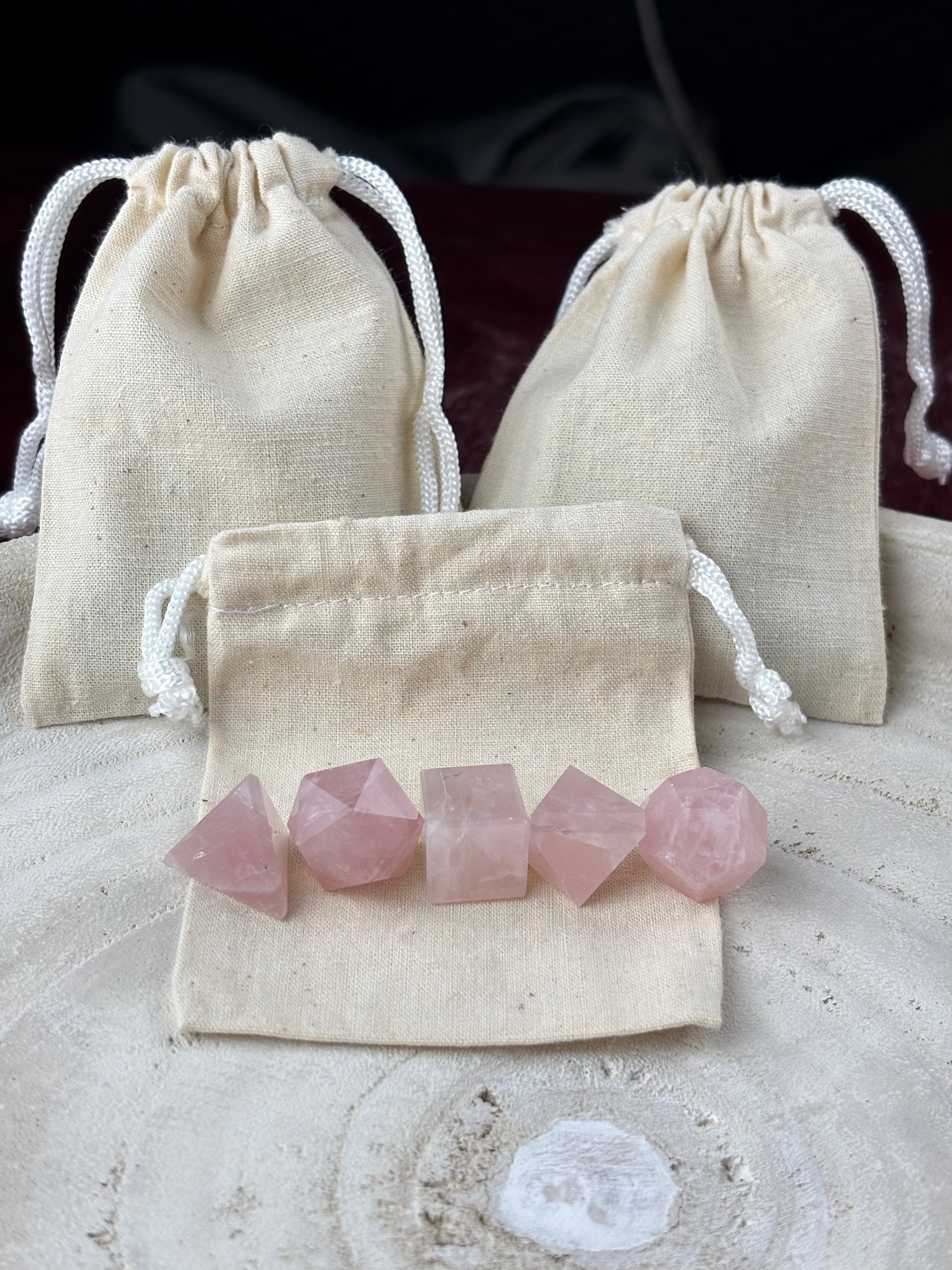 Platonic Mini set Roze Quart 🩷