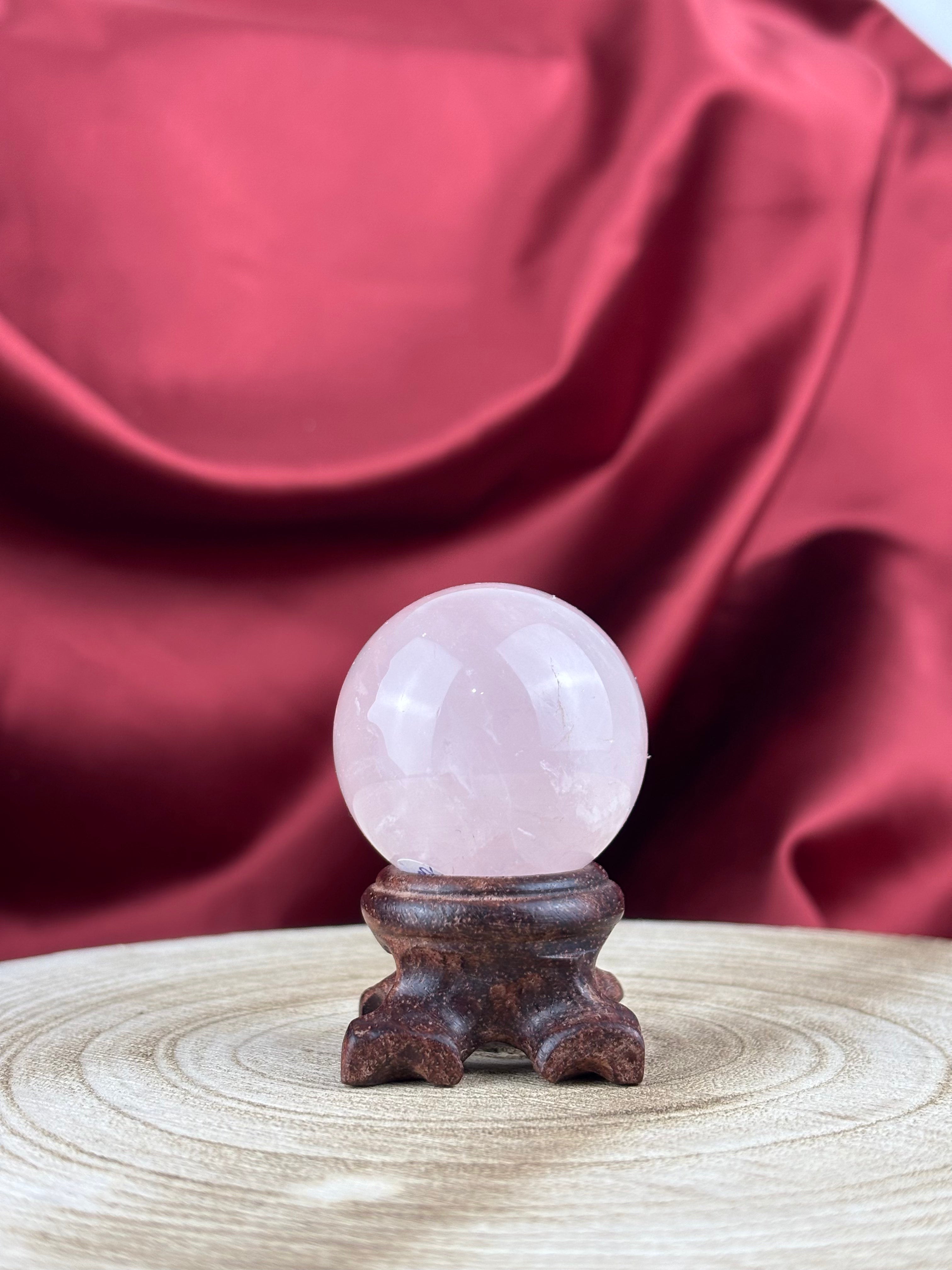 Mini Gömb Rózsakvarc 88g