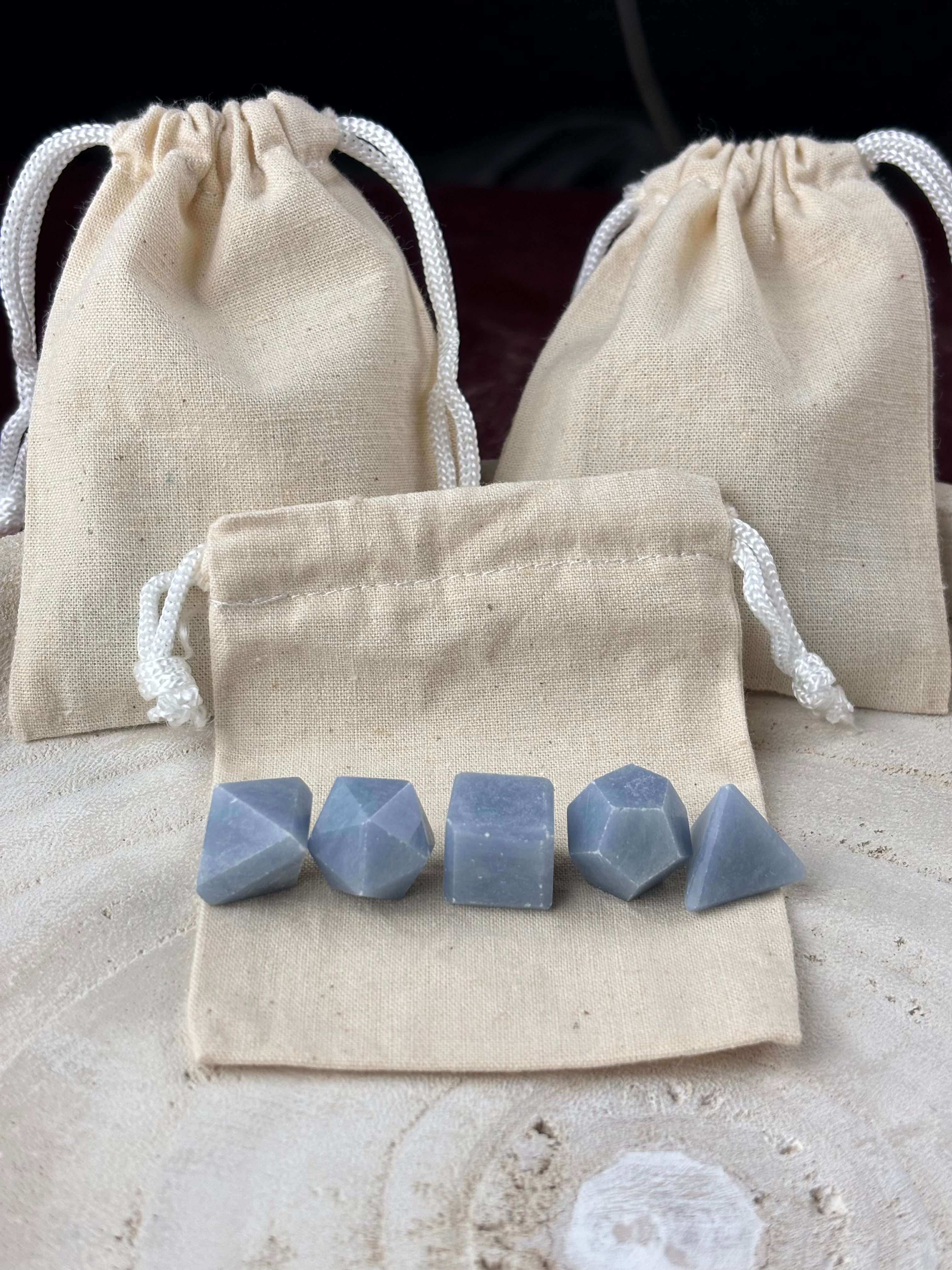 Platonic Mini set Blue quartz 💙