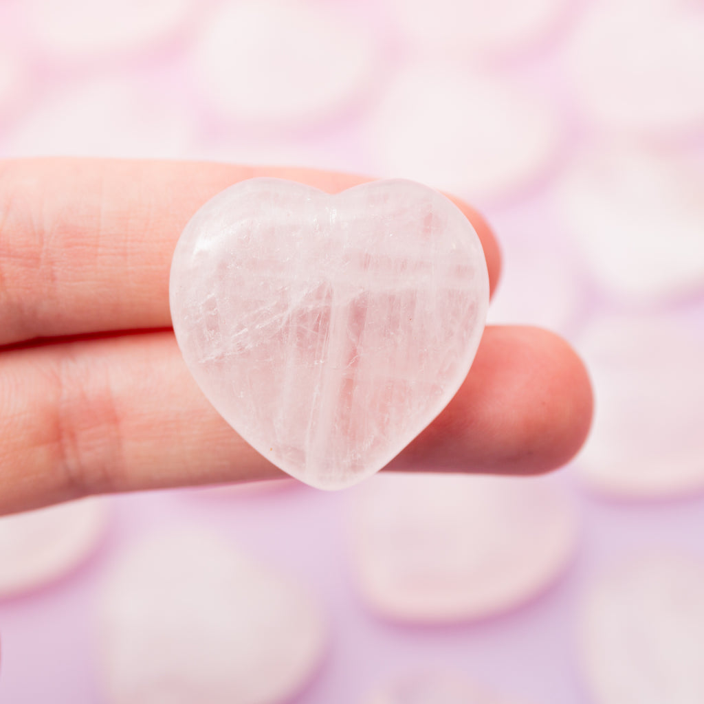 Rose Quartz Mini Heart - 3cm