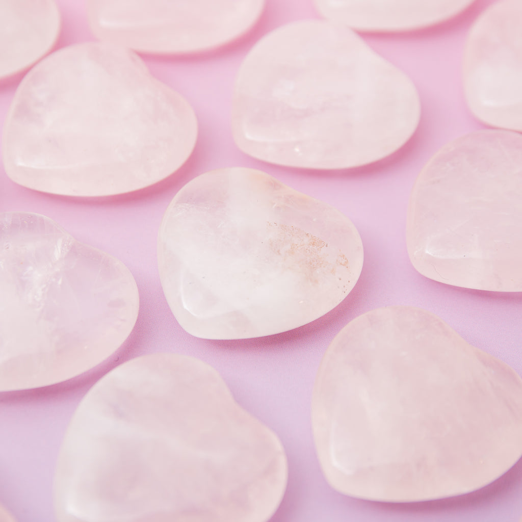 Rose Quartz Mini Heart - 3cm