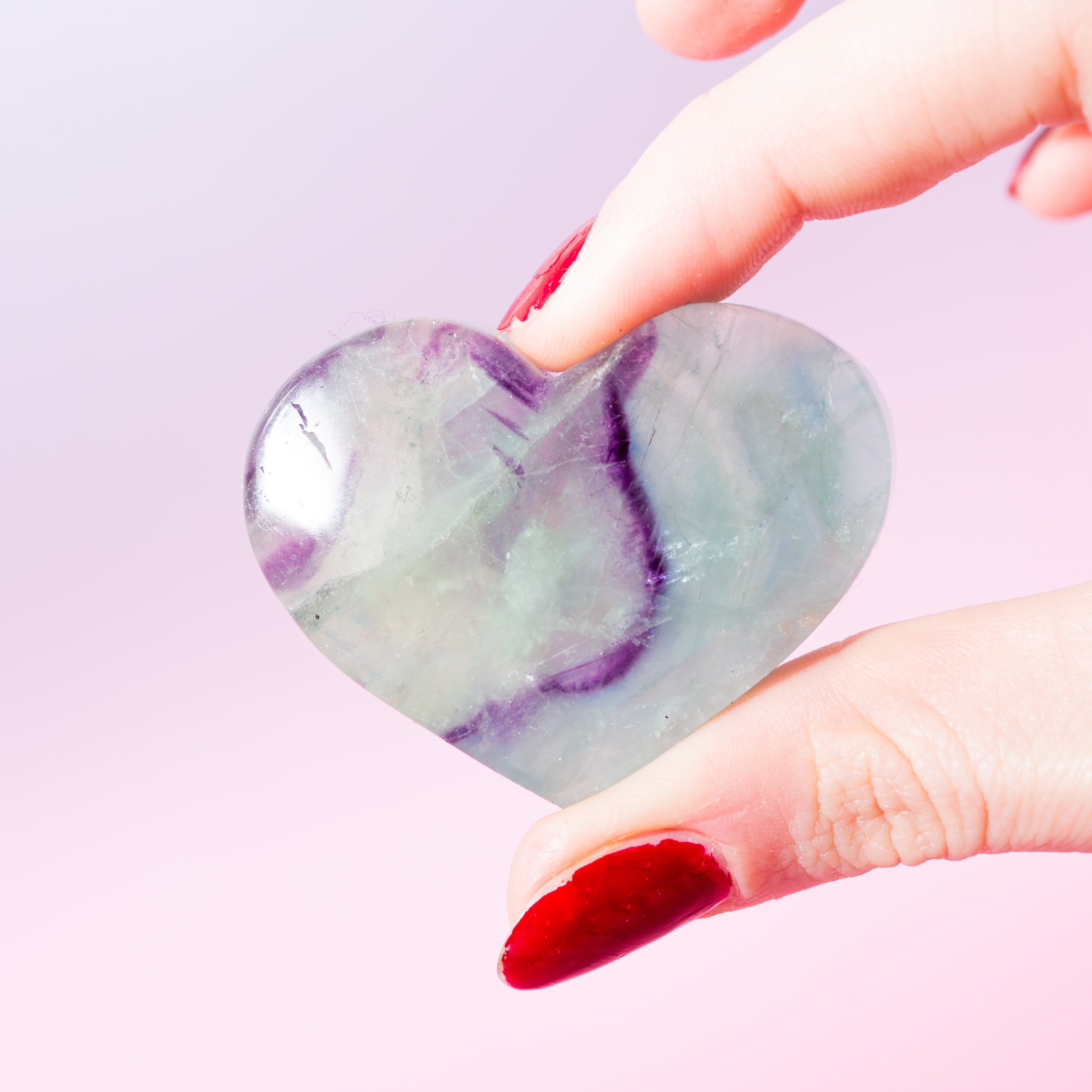 Fluorite Heart 5cm -H3C