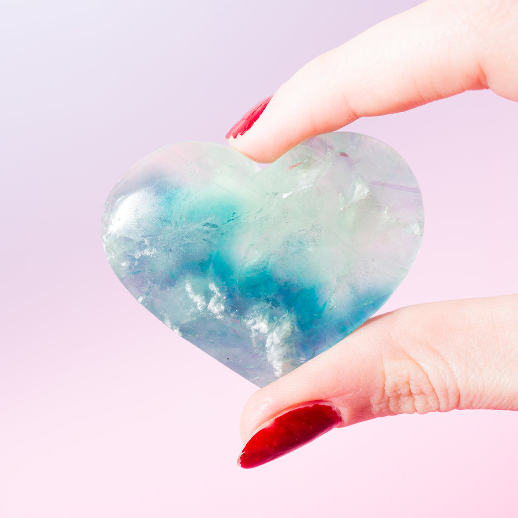 Fluorite Heart 5cm -H3D