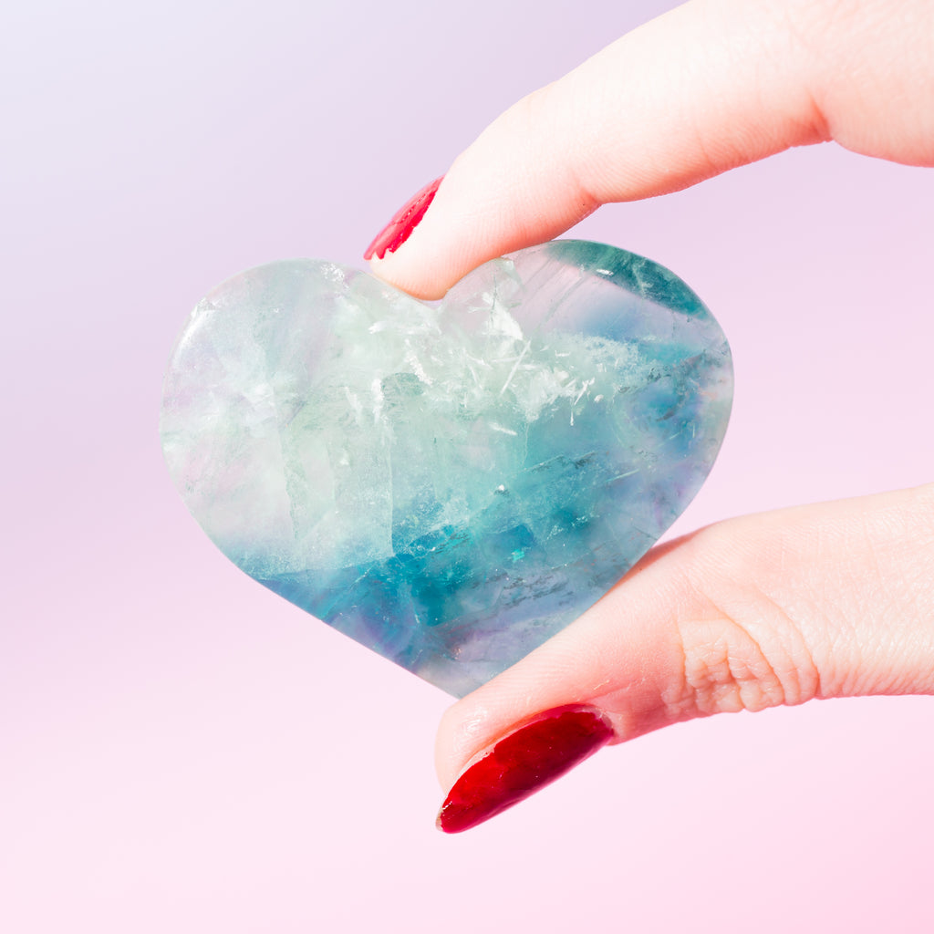 Fluorite Heart 5cm -H3D
