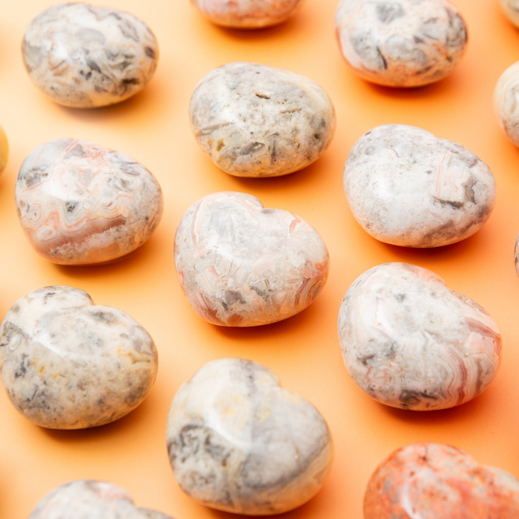 Crazy Lace Agate Heart - 4cm