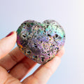 Quartsite Titenium Aura Heart - 6cm