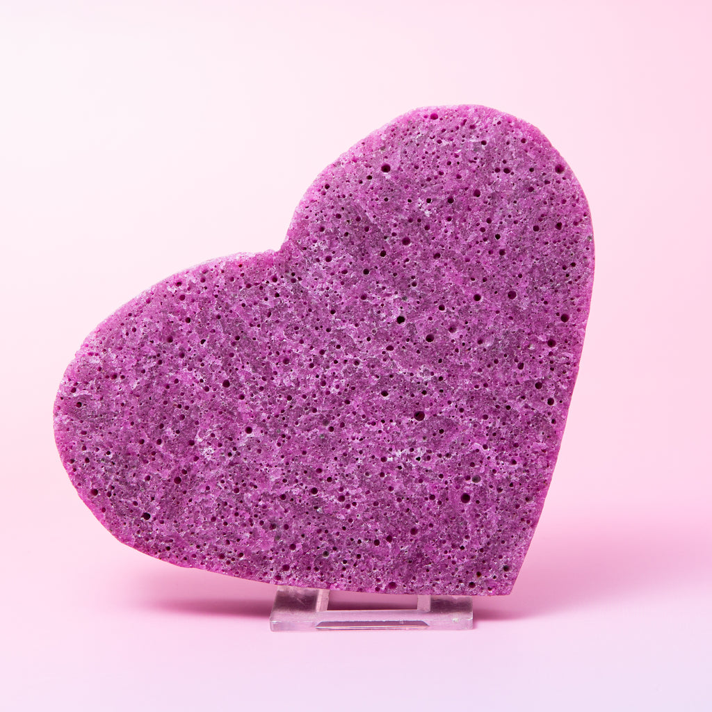 Honeycomb ruby (Manmade) Heart - 17cm/1.3kg