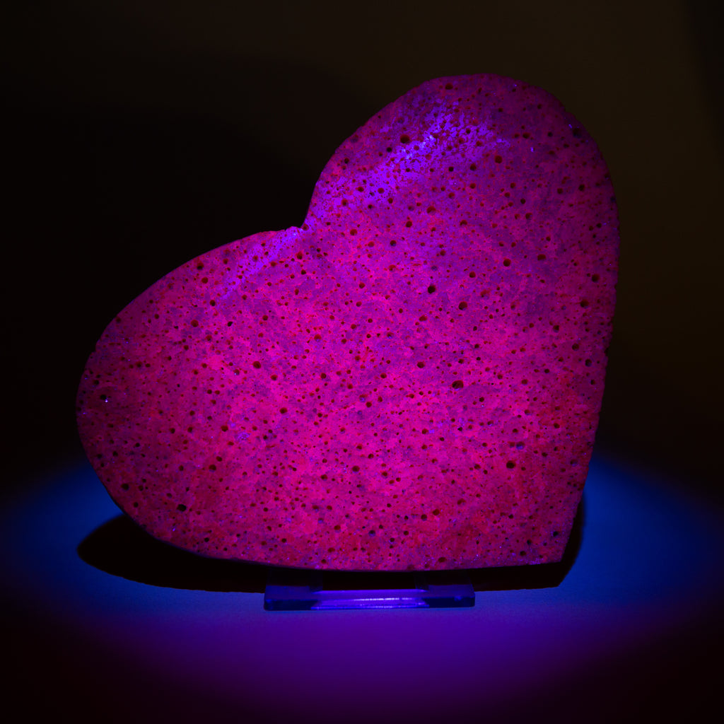 Honeycomb ruby (Manmade) Heart - 17cm/1.3kg