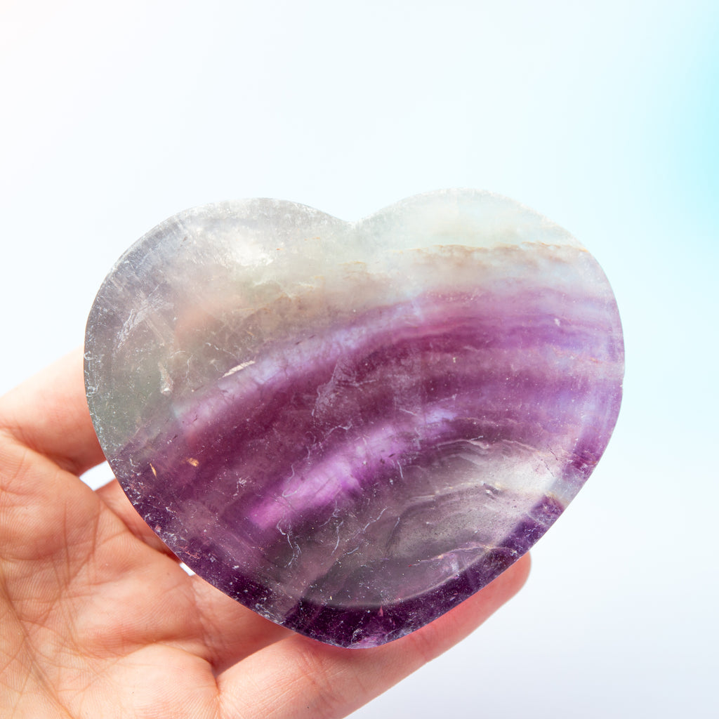 Fluorite Heart - 8cm / H18A