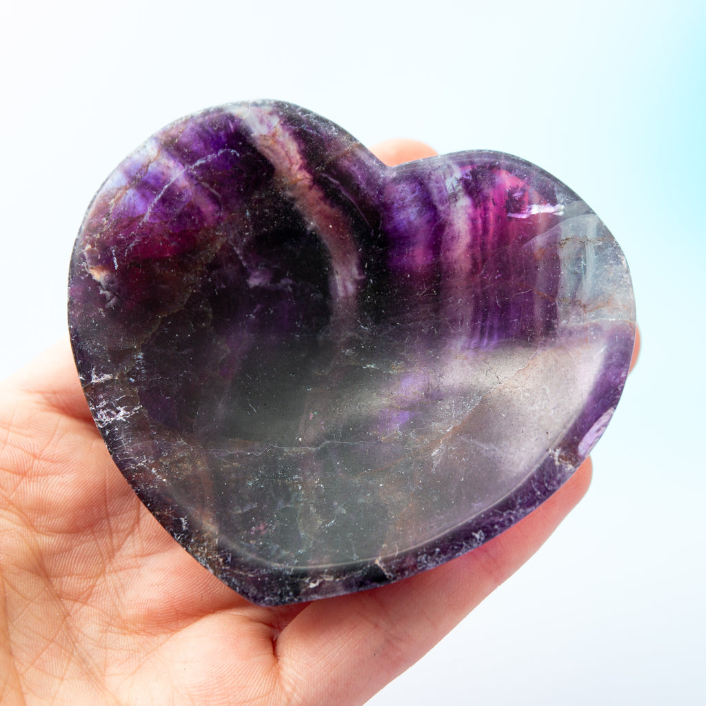 Fluorite Heart - 8cm / H18B