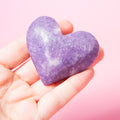 Lapidolite Heart - 6cm/83g (H26B)