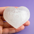 Selenite Heart - Metratron 6cm