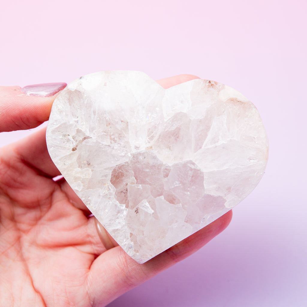 Pink Amethyst Heart -7cm/119g