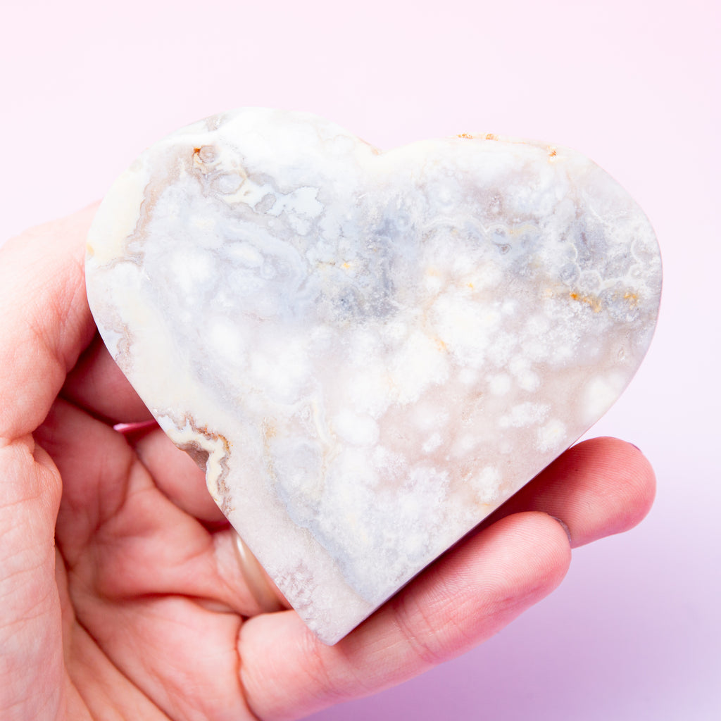 Pink Amethyst Heart -8cm/177g