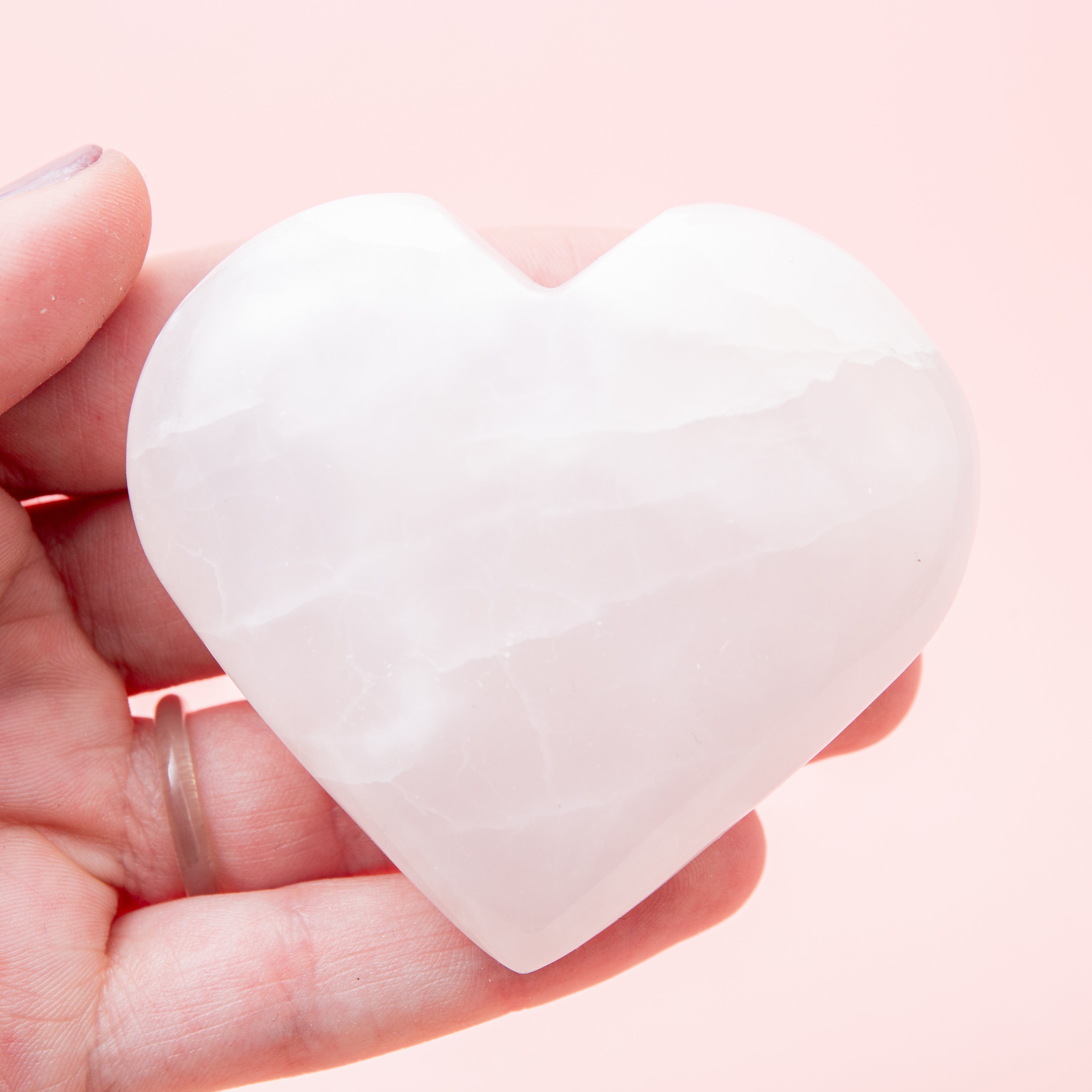 Mangano Calcite Heart - 6cm/128g