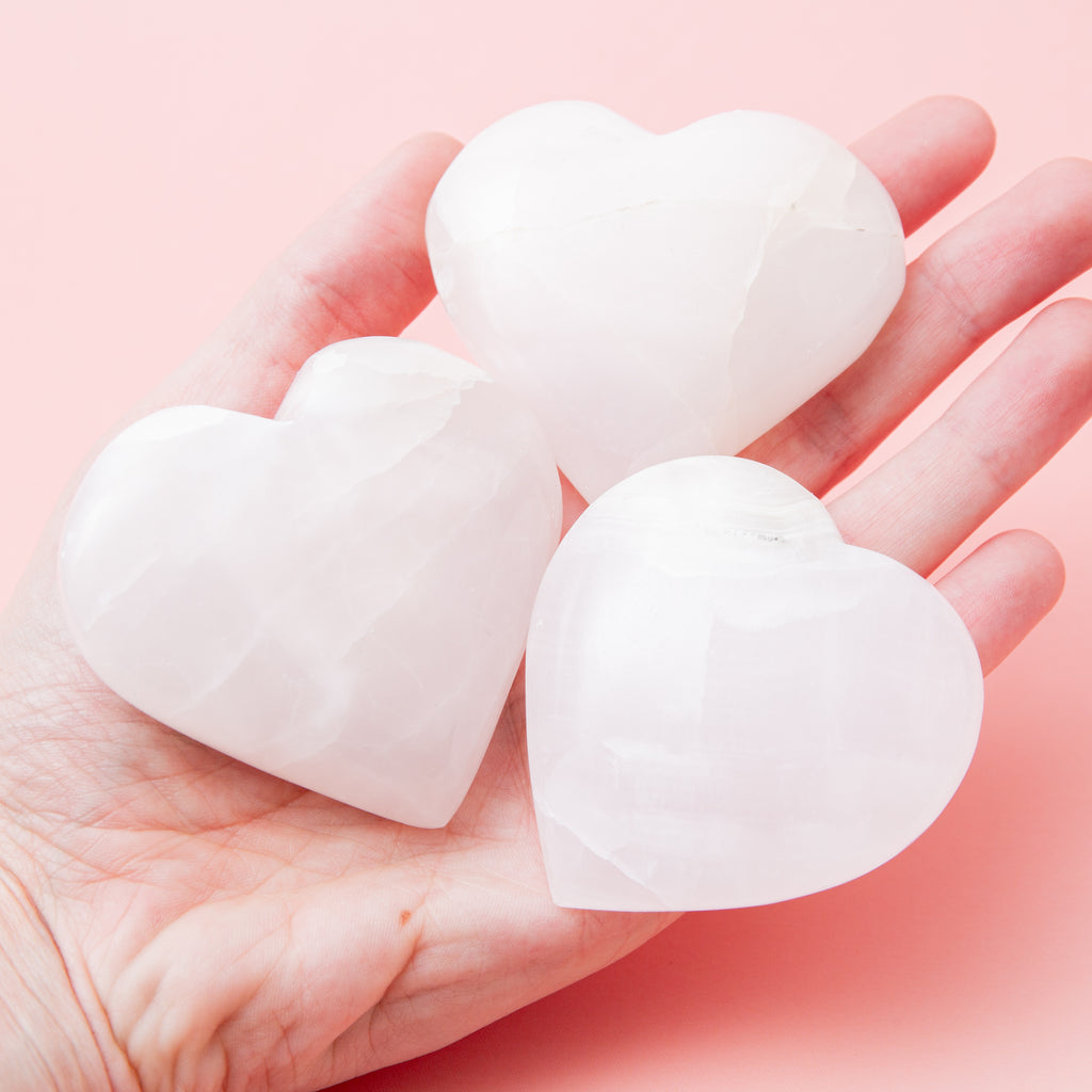 Mangano Calcite Heart - 6cm/128g
