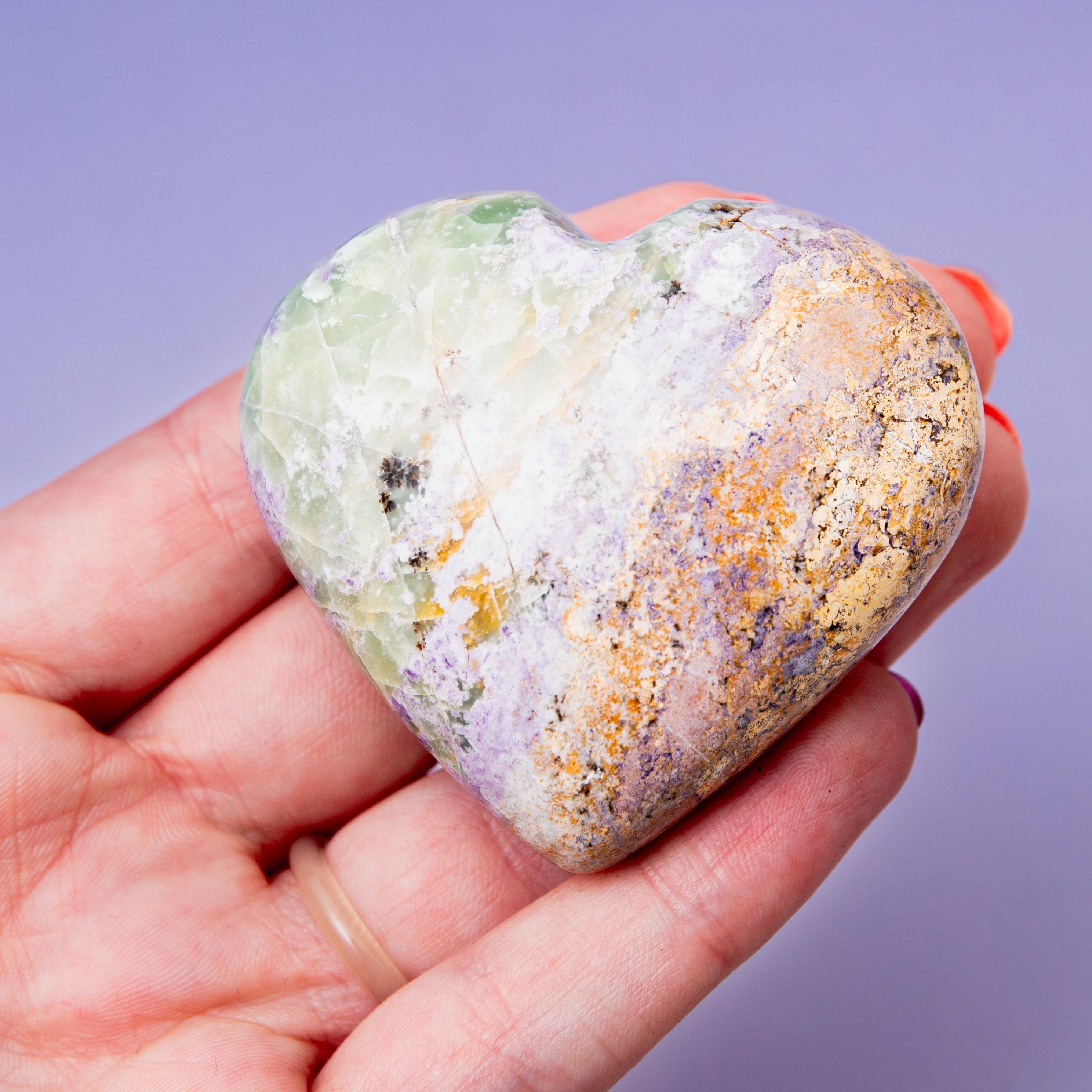 Bolivianite Heart - 5cm/101g A