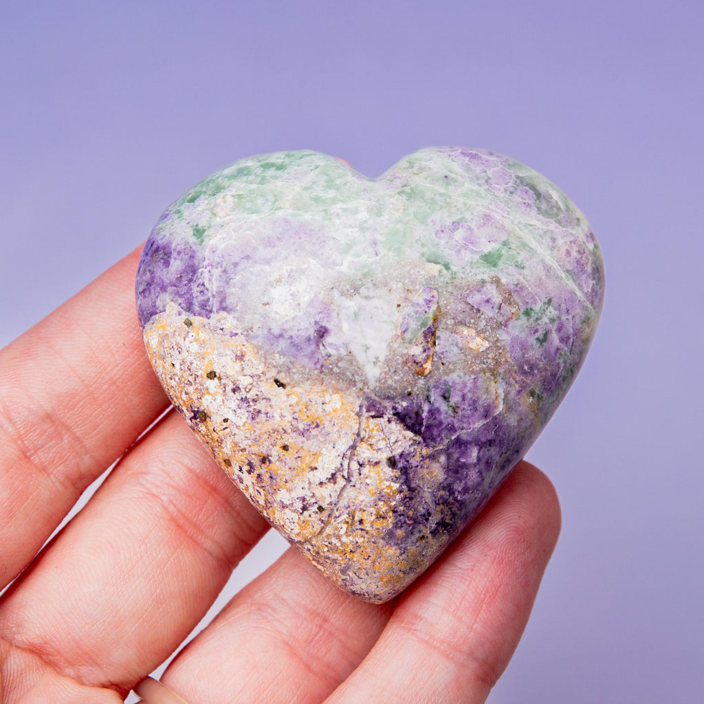 Bolivianite Heart - 5cm/74g B
