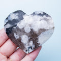 White Moonstone Heart - 91g/7cm (B)