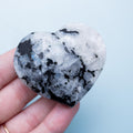 White Moonstone Heart - 80g/5cm (C)