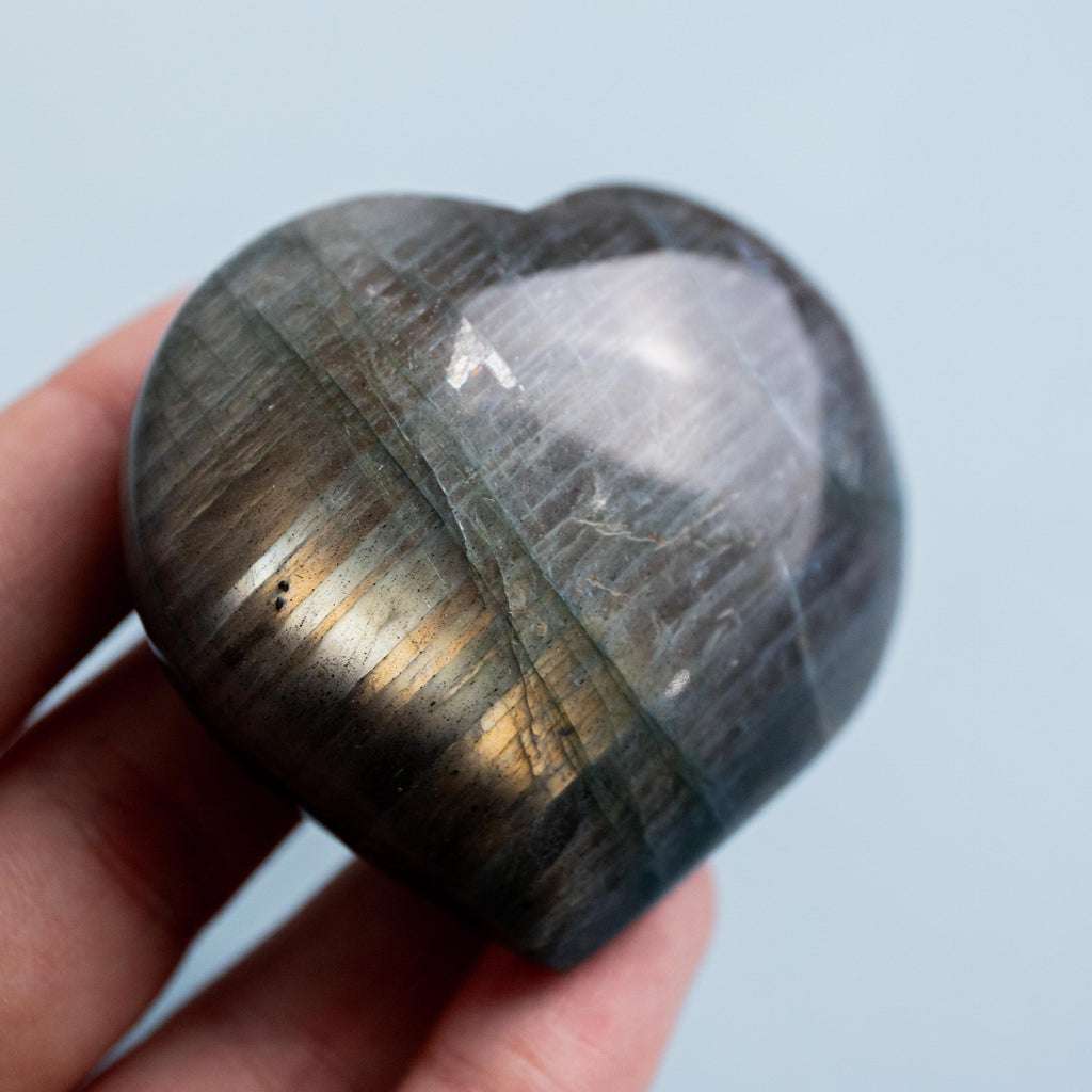 Labradorite Heart - 5cm (A)