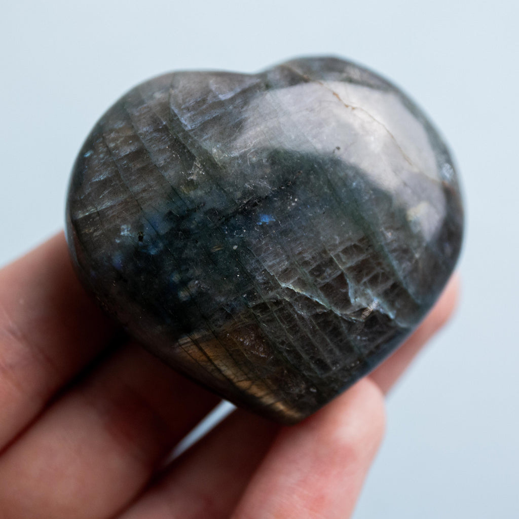 Labradorite Heart - 5cm (B)