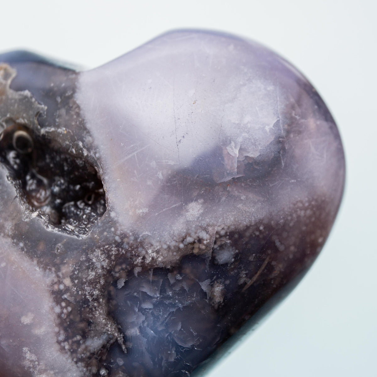 Flower Agate Heart - 5 cm 82 gr (C)