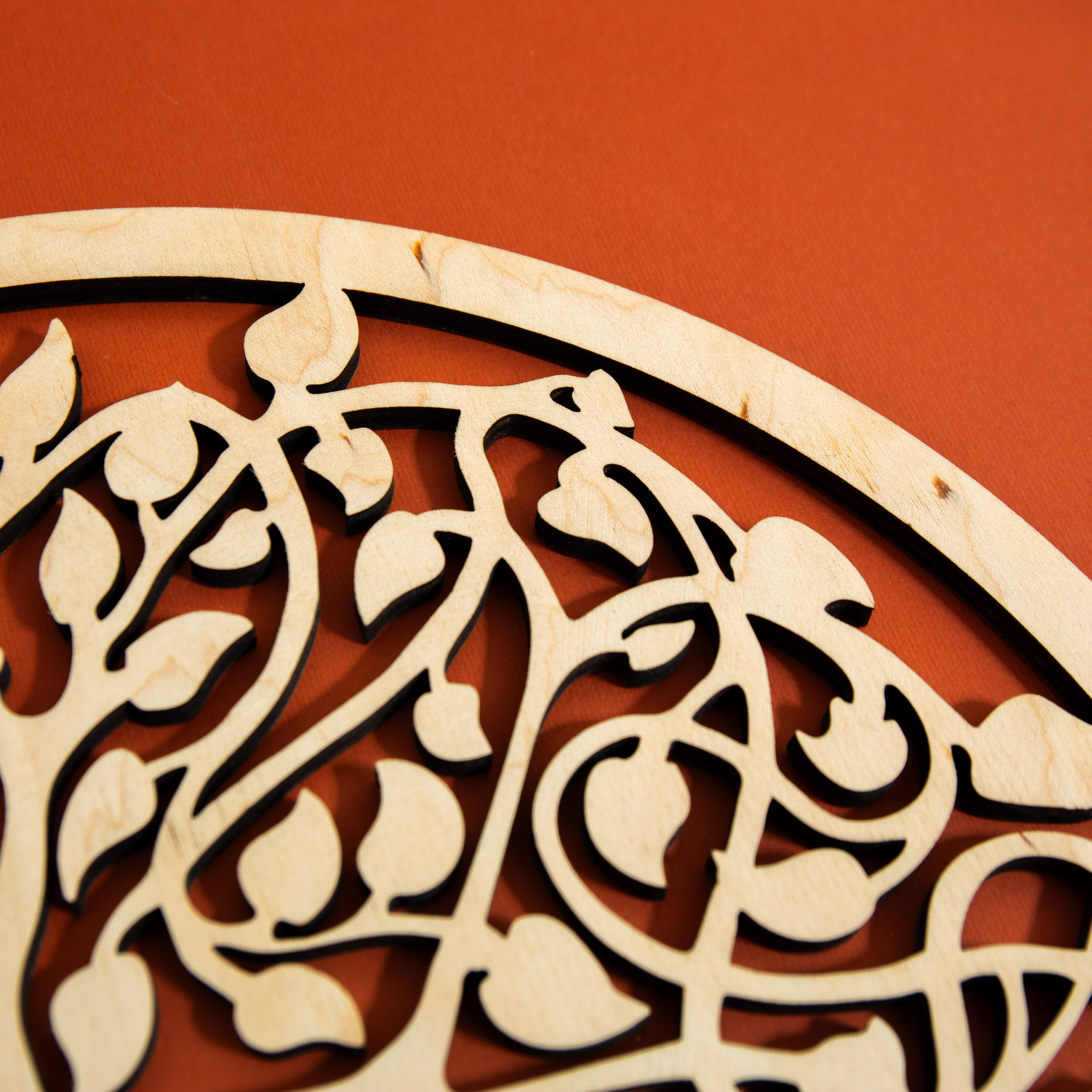 Tree of Life – Laser Cut Wooden Plate
