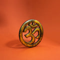 Om Symbol – Wooden Wall Hanging 15cm/1cm-Gold