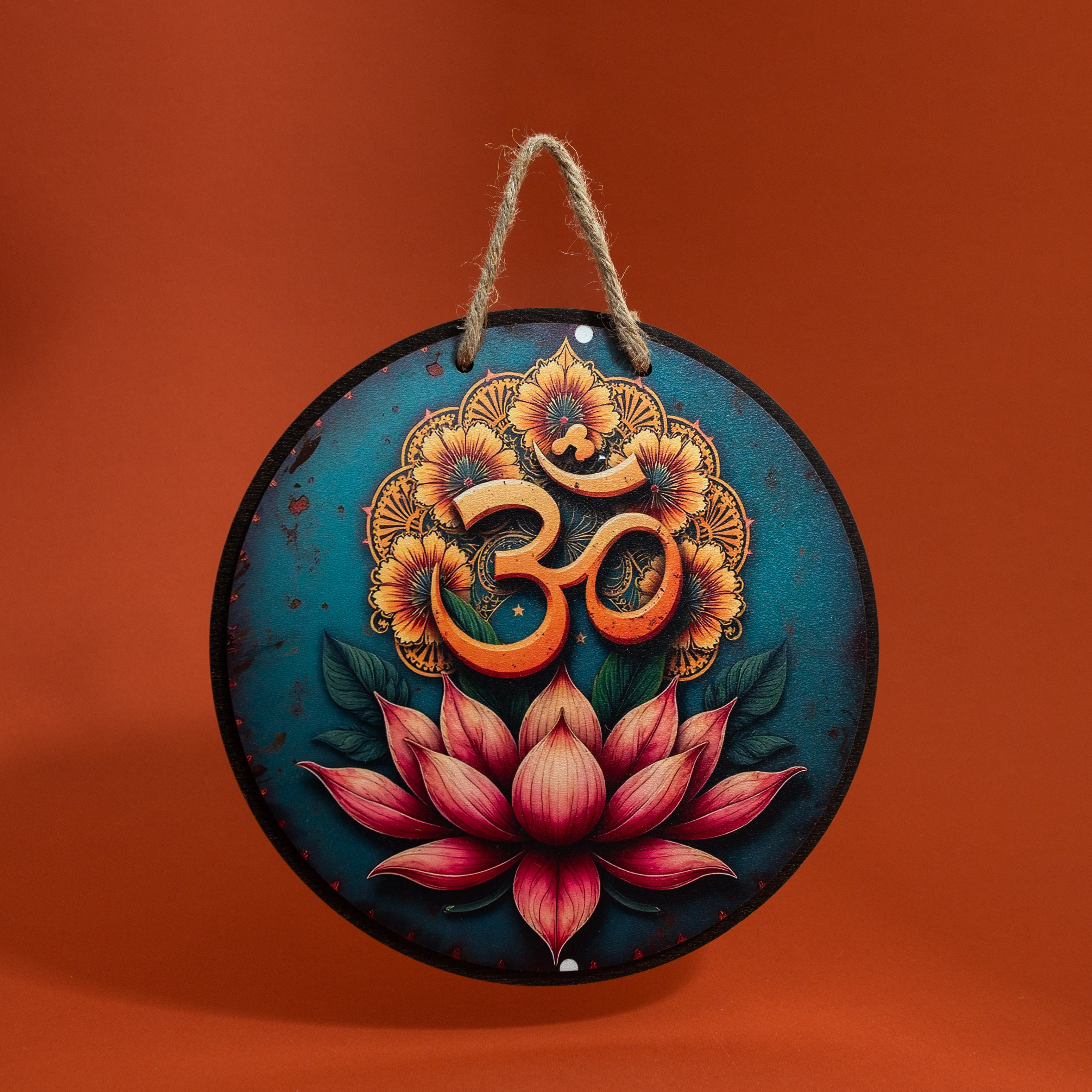 Om Symbol – Wooden Wall Hanging 21cm