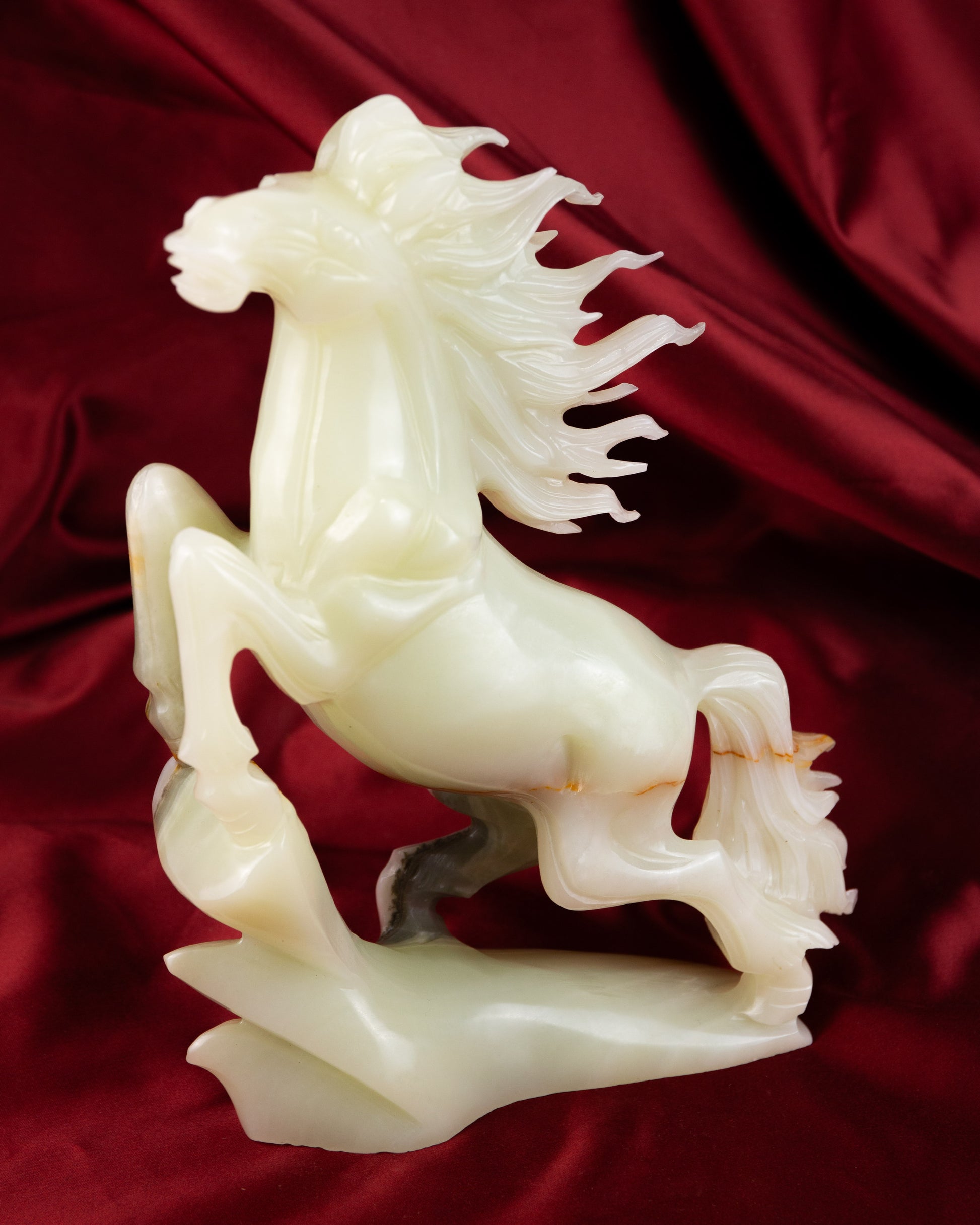 Ló Faragvány – Pakisztáni Onix / Aragonit - Horse Pakistani Onyx / Aragonite