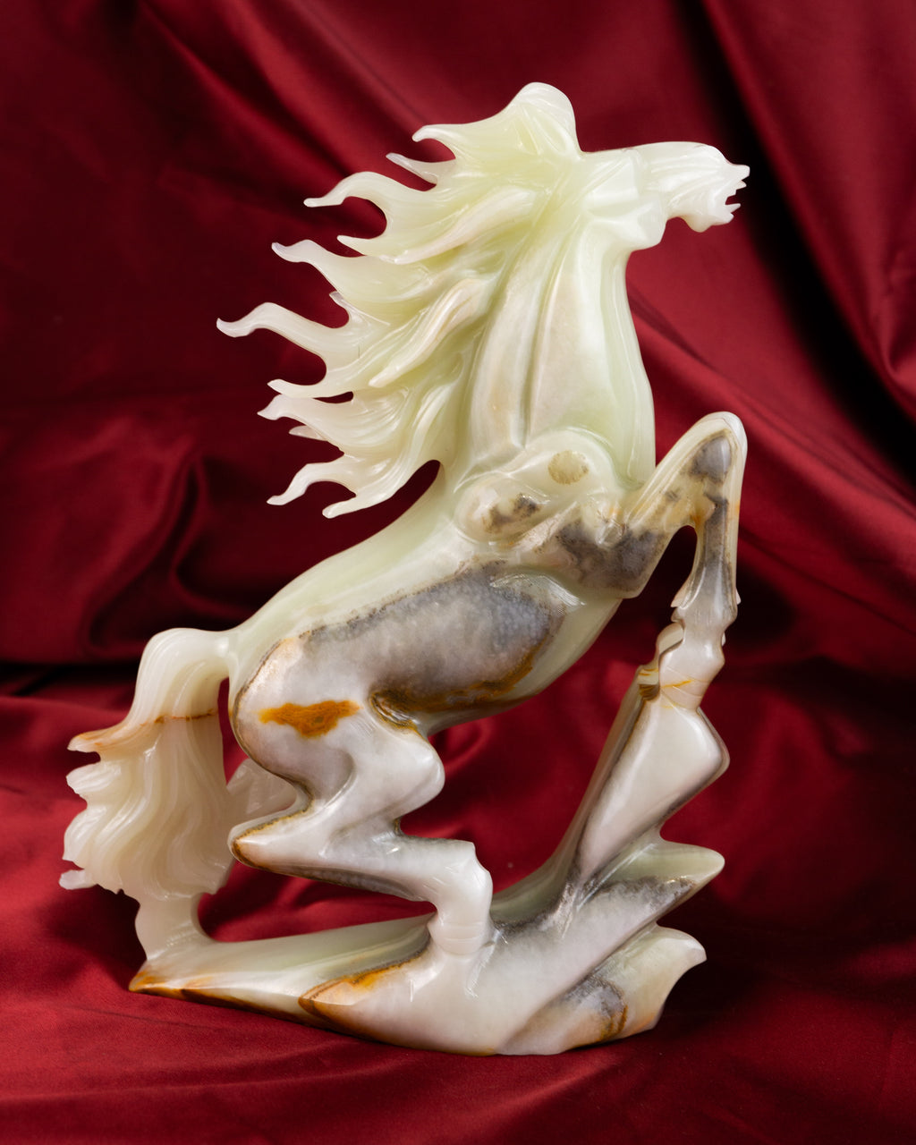 Ló Faragvány – Pakisztáni Onix / Aragonit - Horse Pakistani Onyx / Aragonite