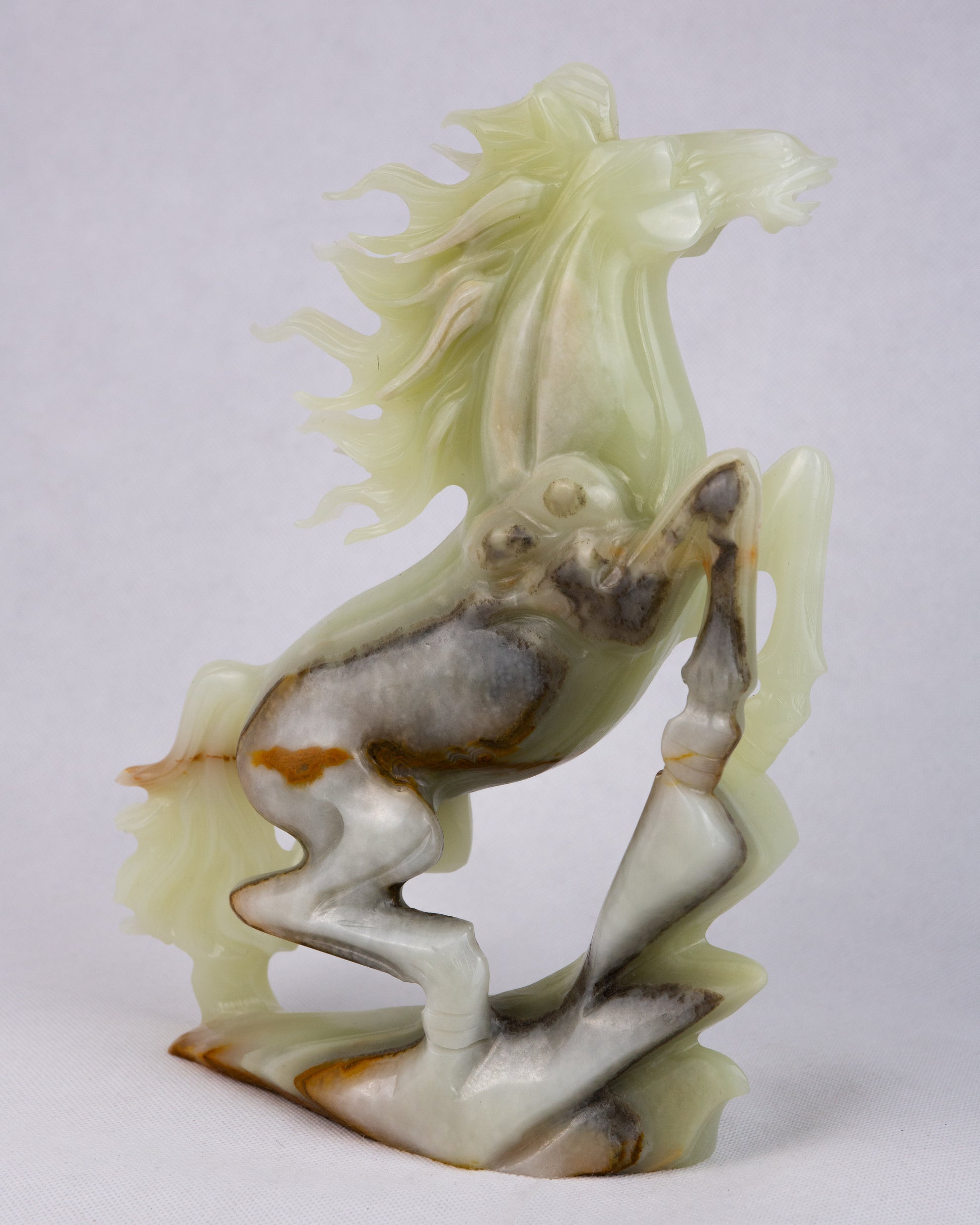 Ló Faragvány – Pakisztáni Onix / Aragonit - Horse Pakistani Onyx / Aragonite