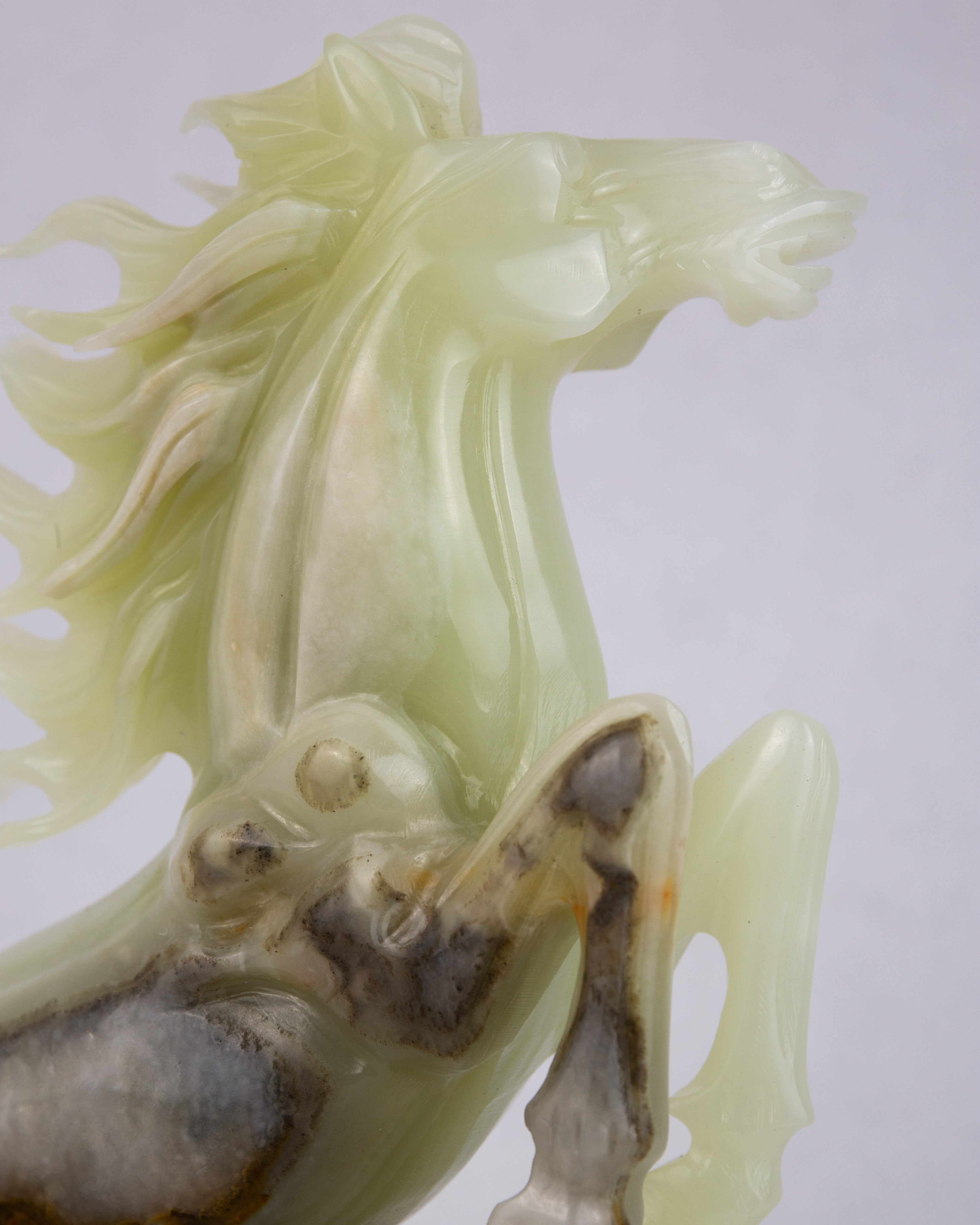 Ló Faragvány – Pakisztáni Onix / Aragonit - Horse Pakistani Onyx / Aragonite