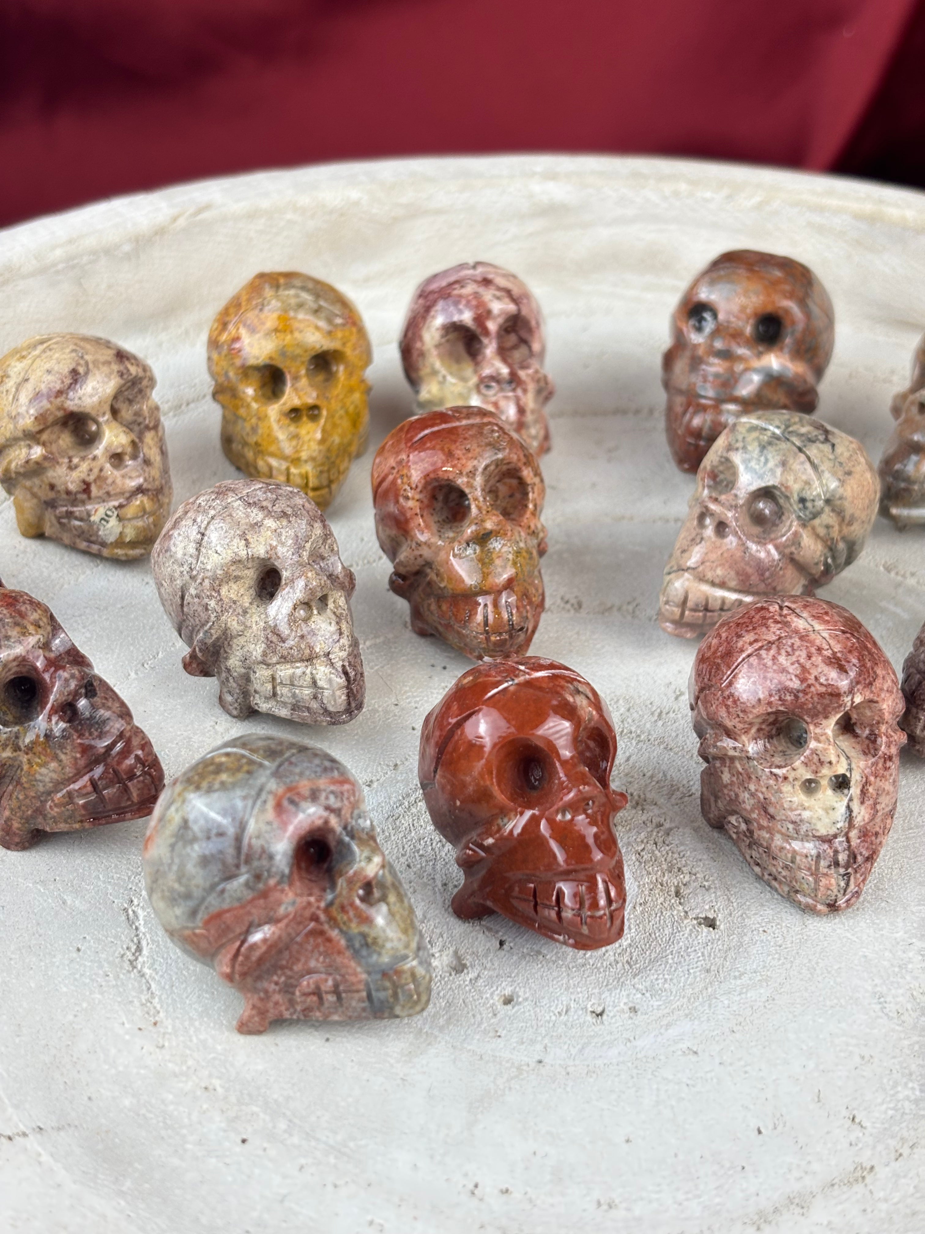 Jáspis Mini Koponya 2-2,5cm