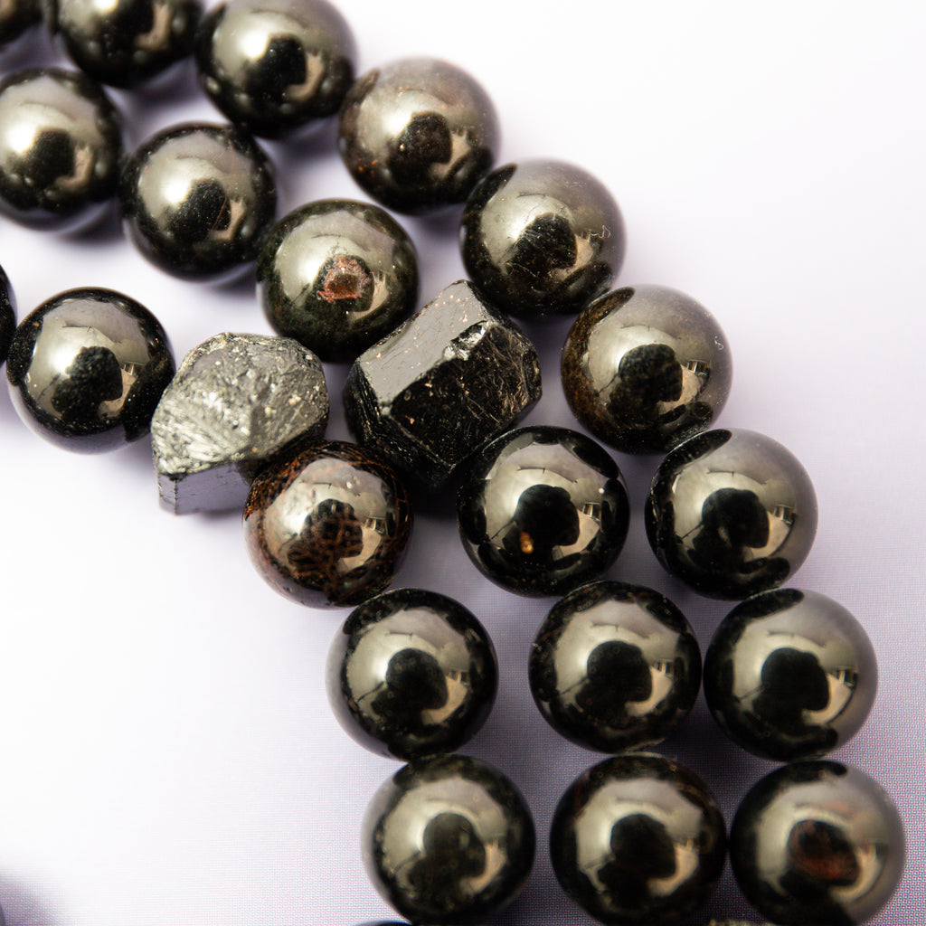 Black Turmaline "AA" Mala - 46cm