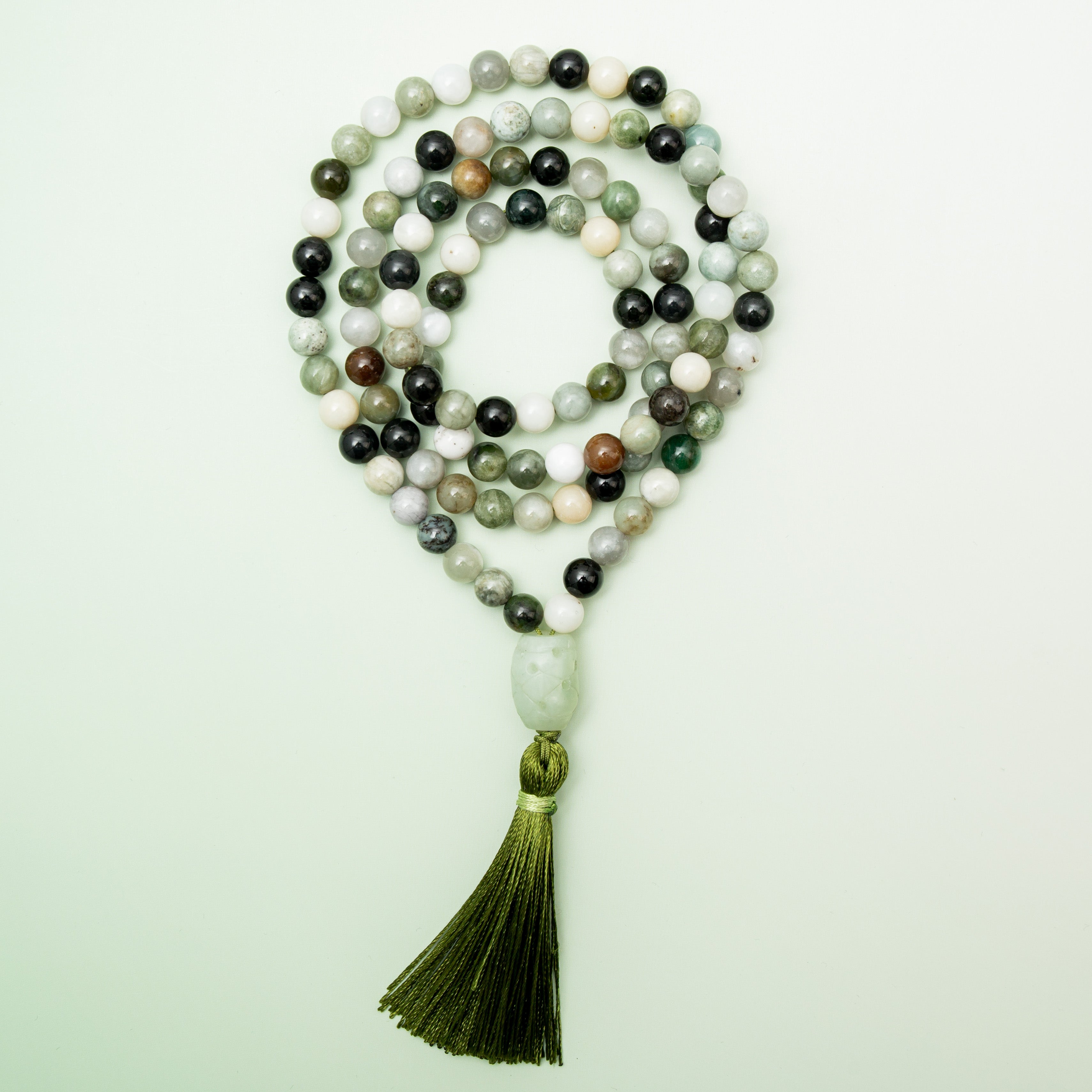 Burmese Jade Mala - 43cm