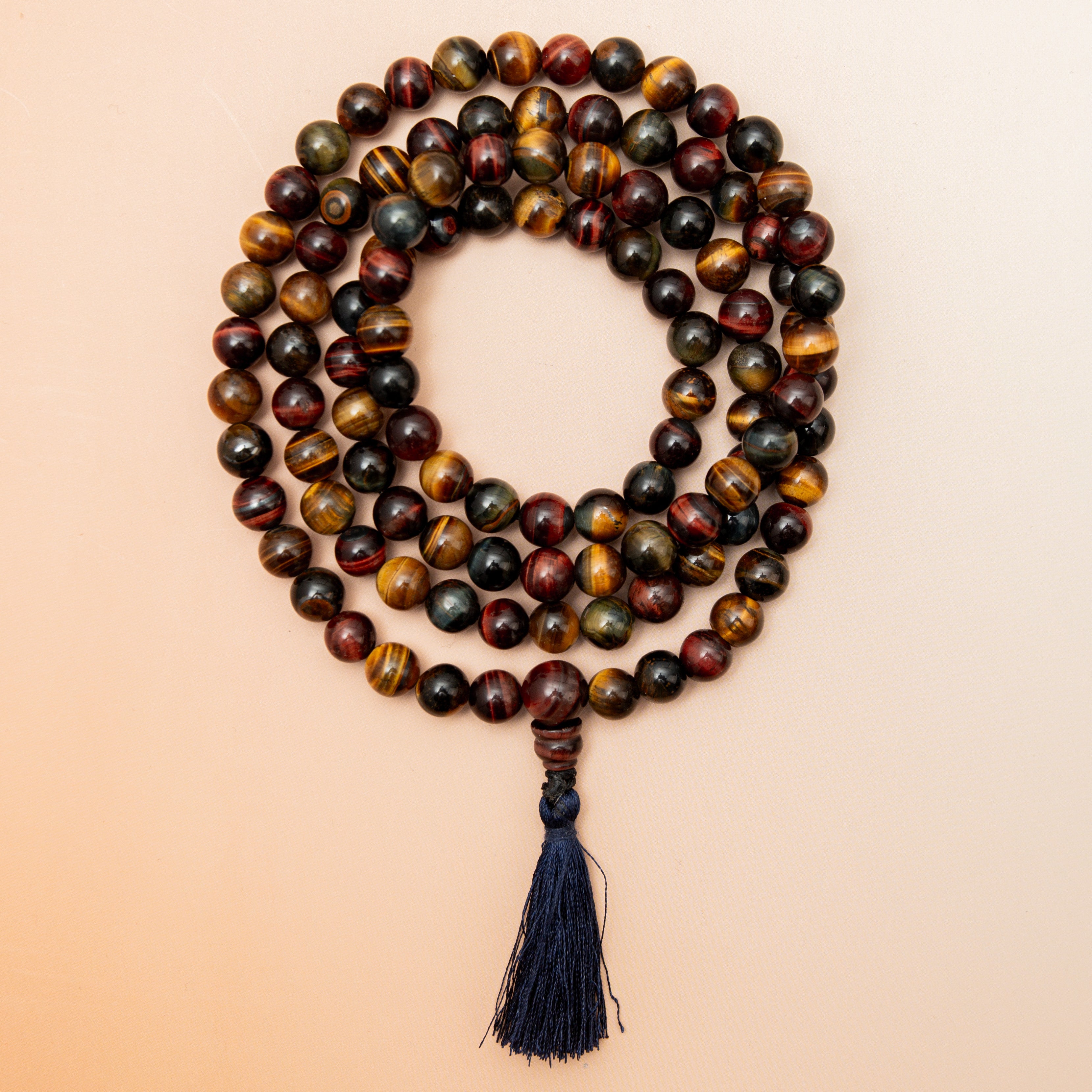 Multi Tiger Eye Mala - 44cm