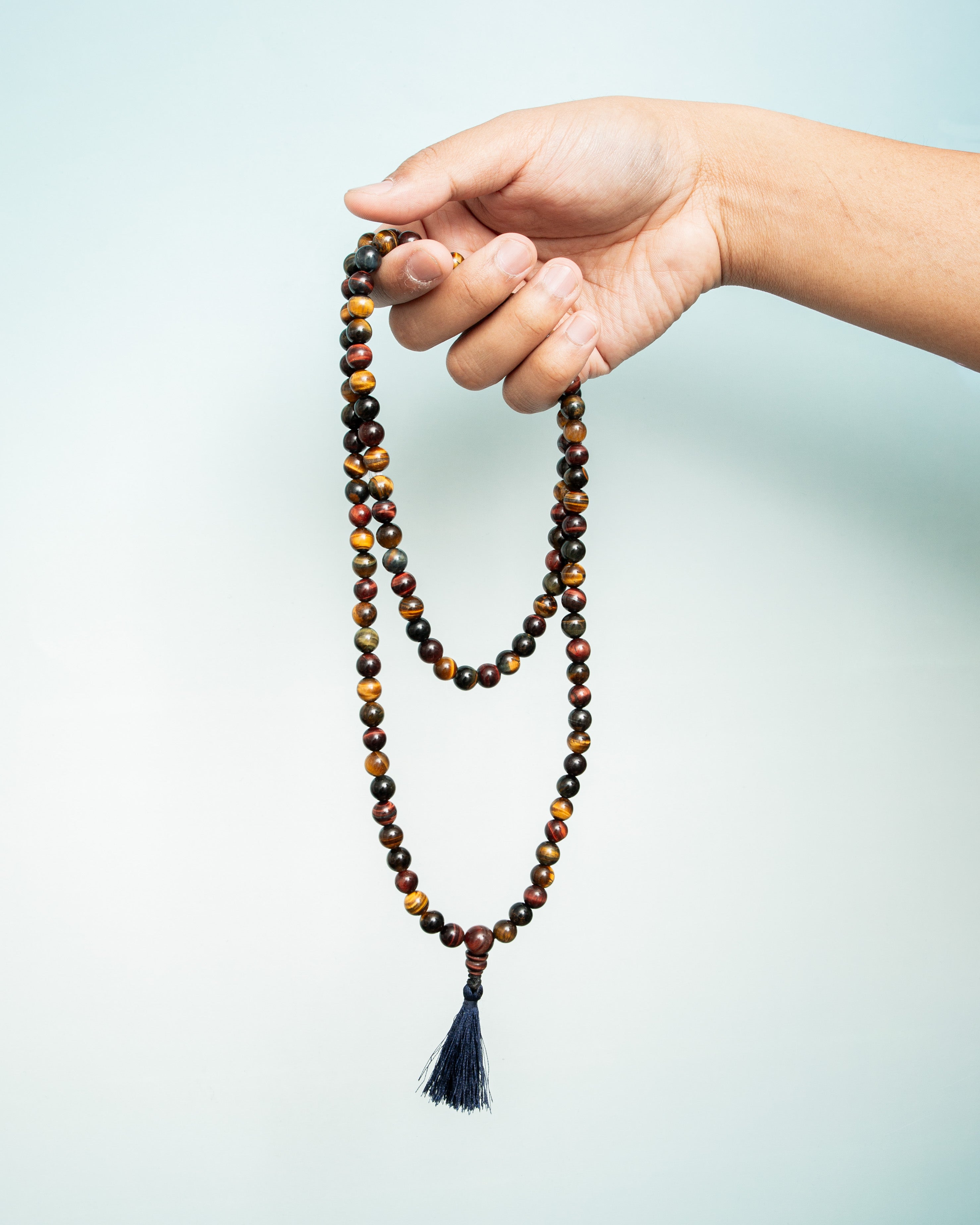 Multi Tiger Eye Mala - 44cm