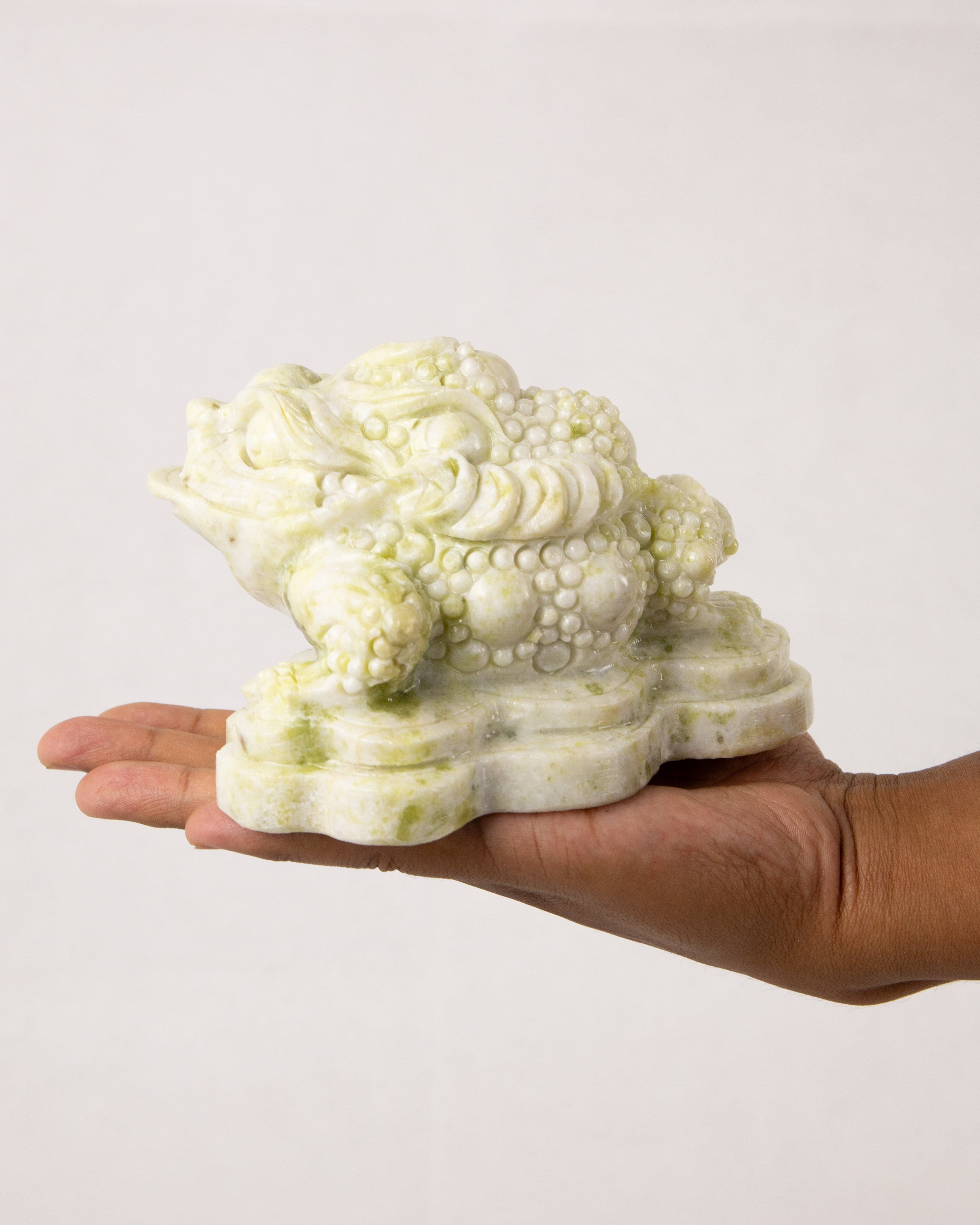 Pénzbéka (Money Frog) Szerpentinből