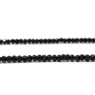 Necklace -Black Spinel 37cm 2mm