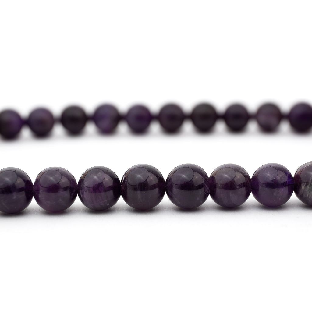 Nyaklánc - Ametiszt "AA" 43cm 10mm