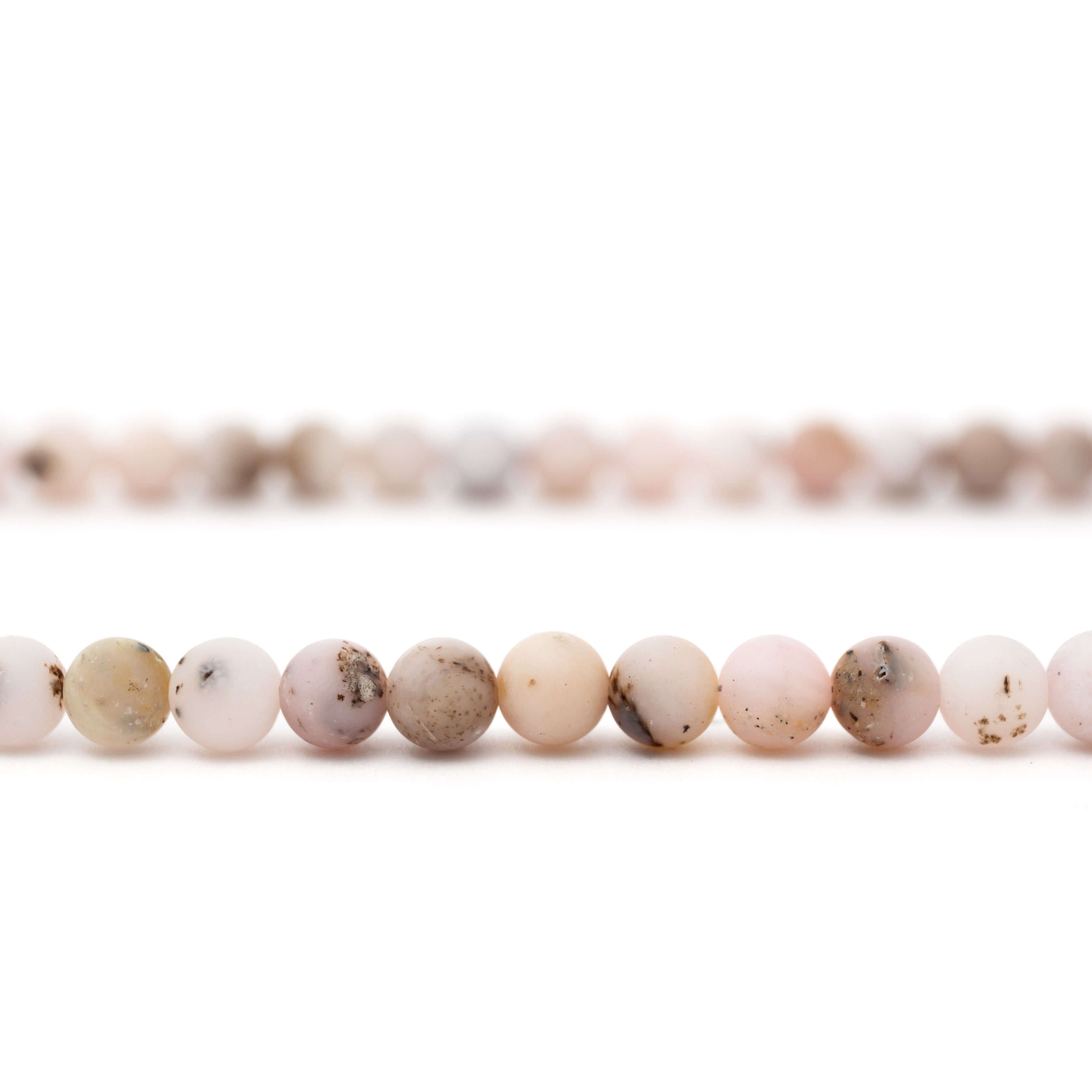 Nyaklánc - Rózsaszín opál 43.5cm / 6mm