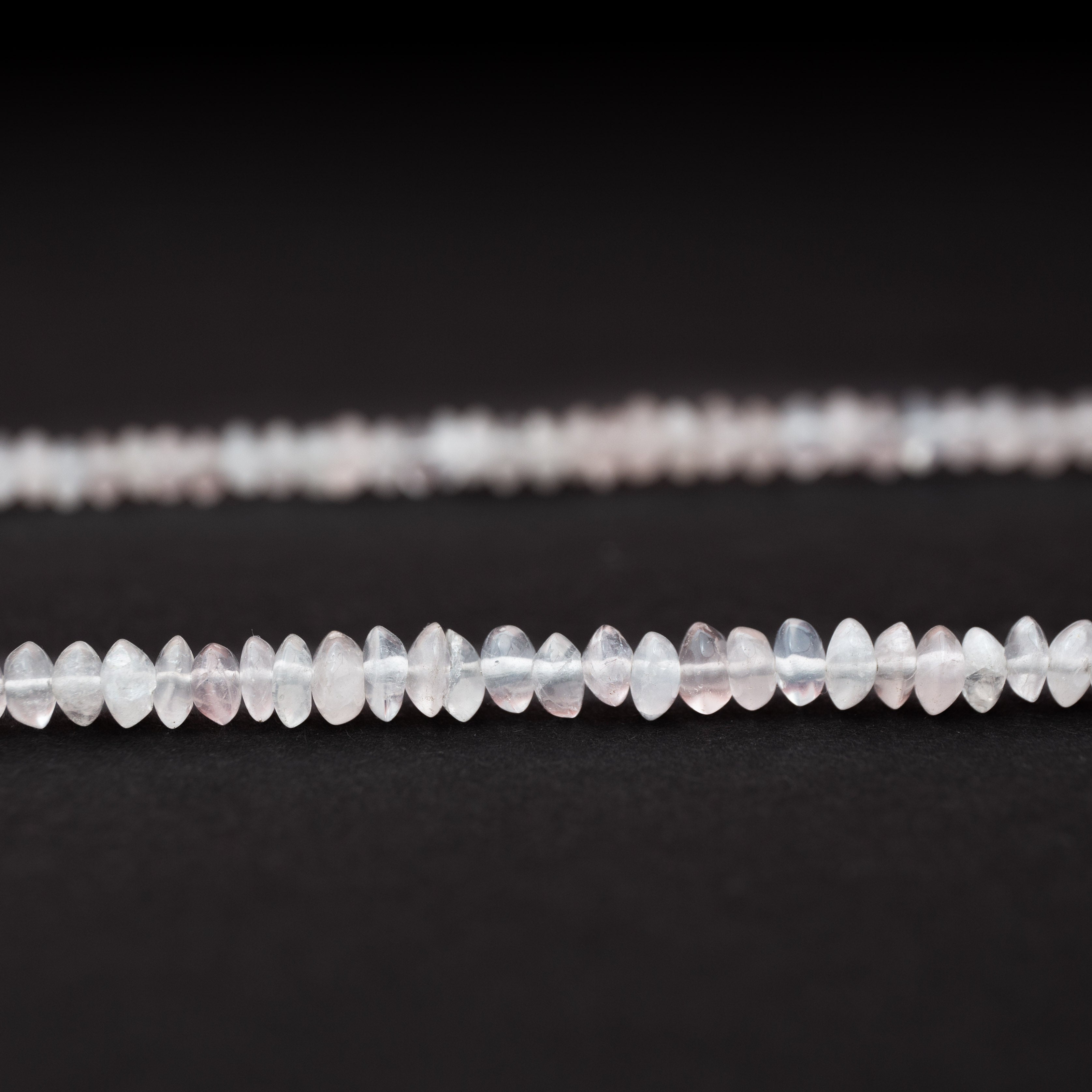 Nyaklánc - Rózsakvarc 49cm