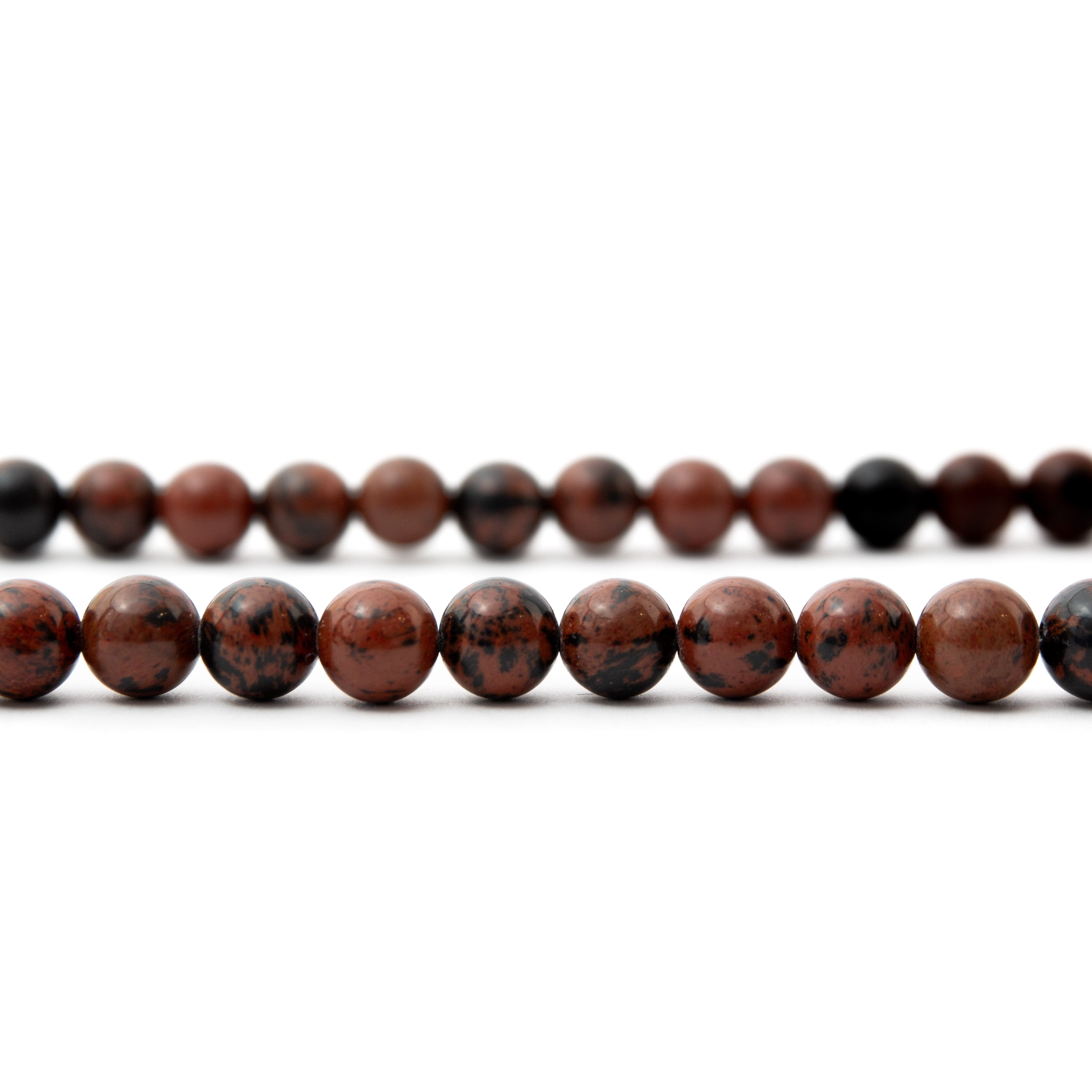 Nyaklánc - Mahagóni obszidián 42,3cm  9mm