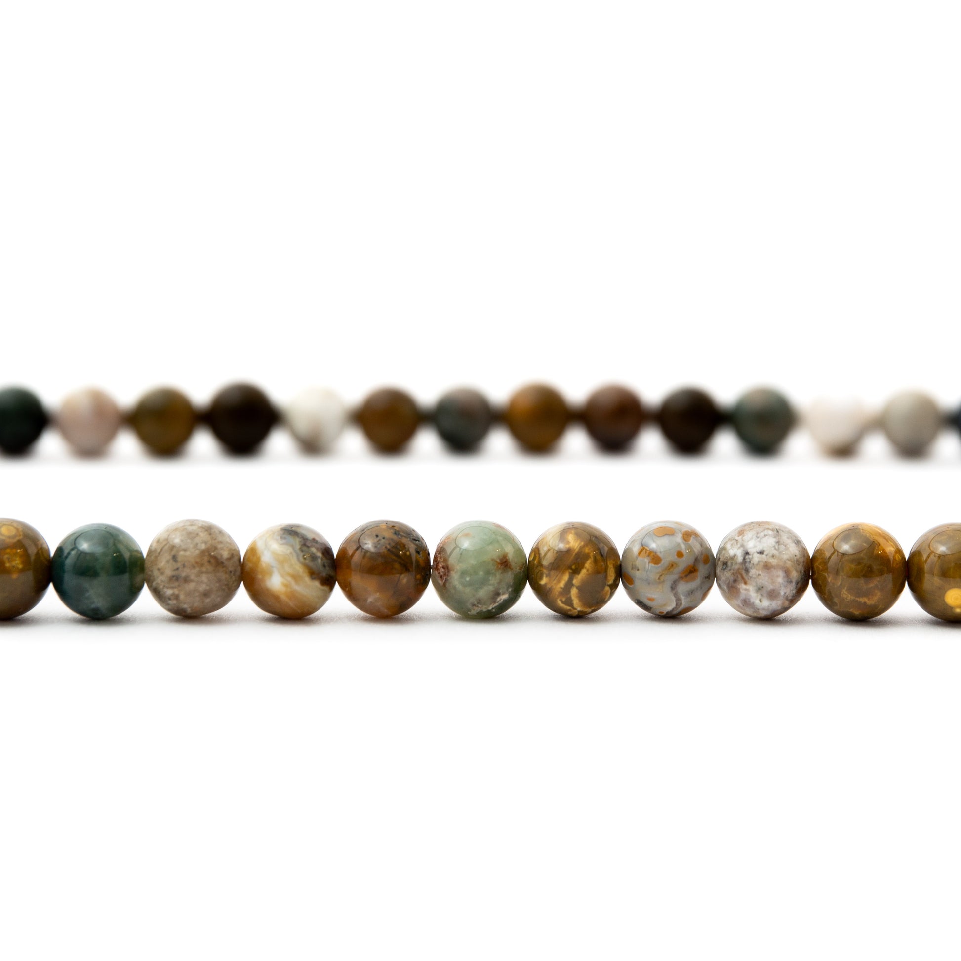 Nyaklánc - Óceán jáspis 44cm 7mm