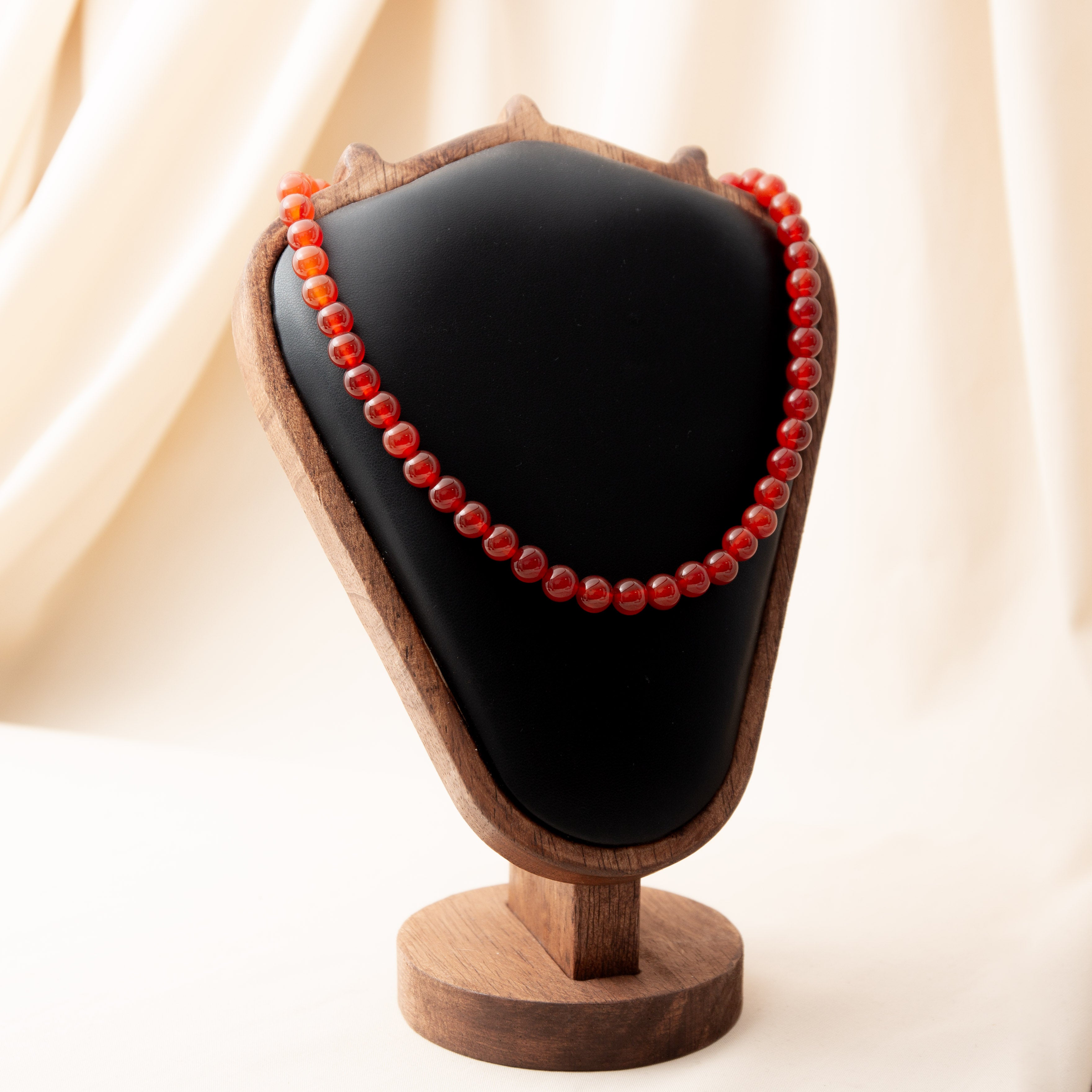 Nyaklánc - Karneol 42,5cm 8mm